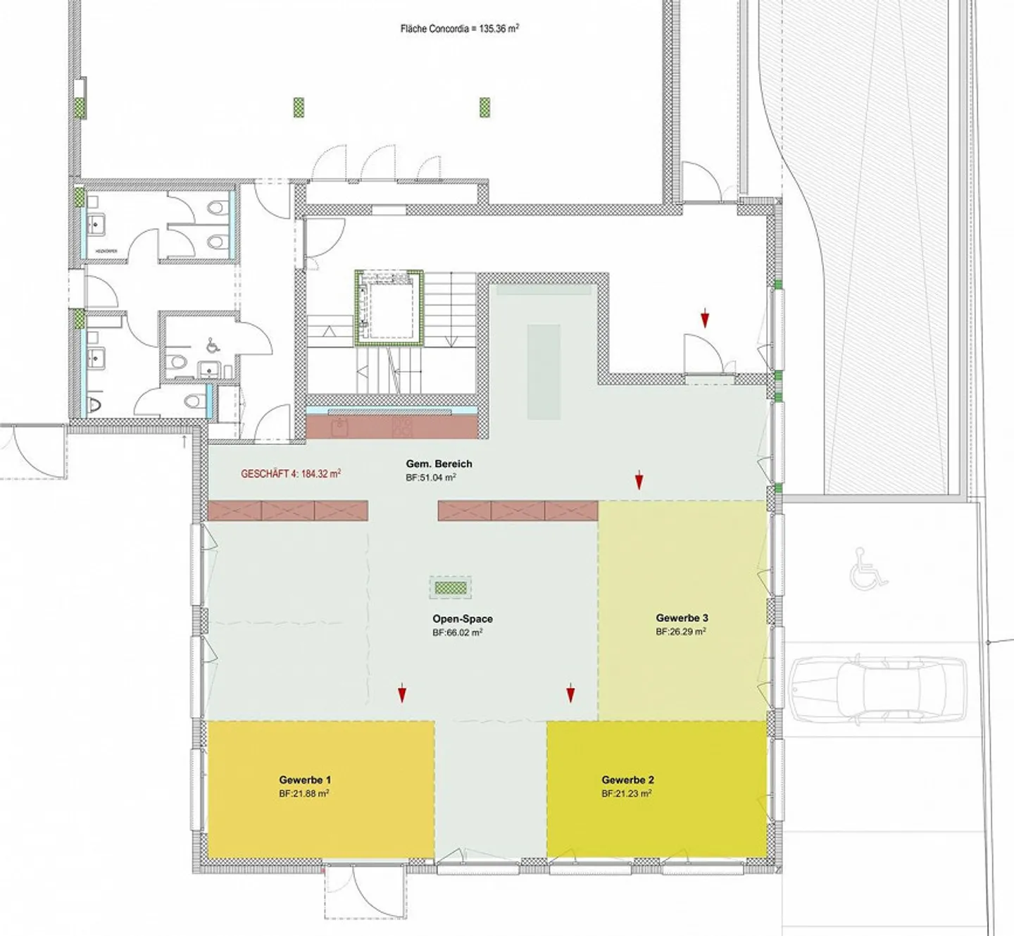 Ufficio di 50 m² - Foto 2 di 2