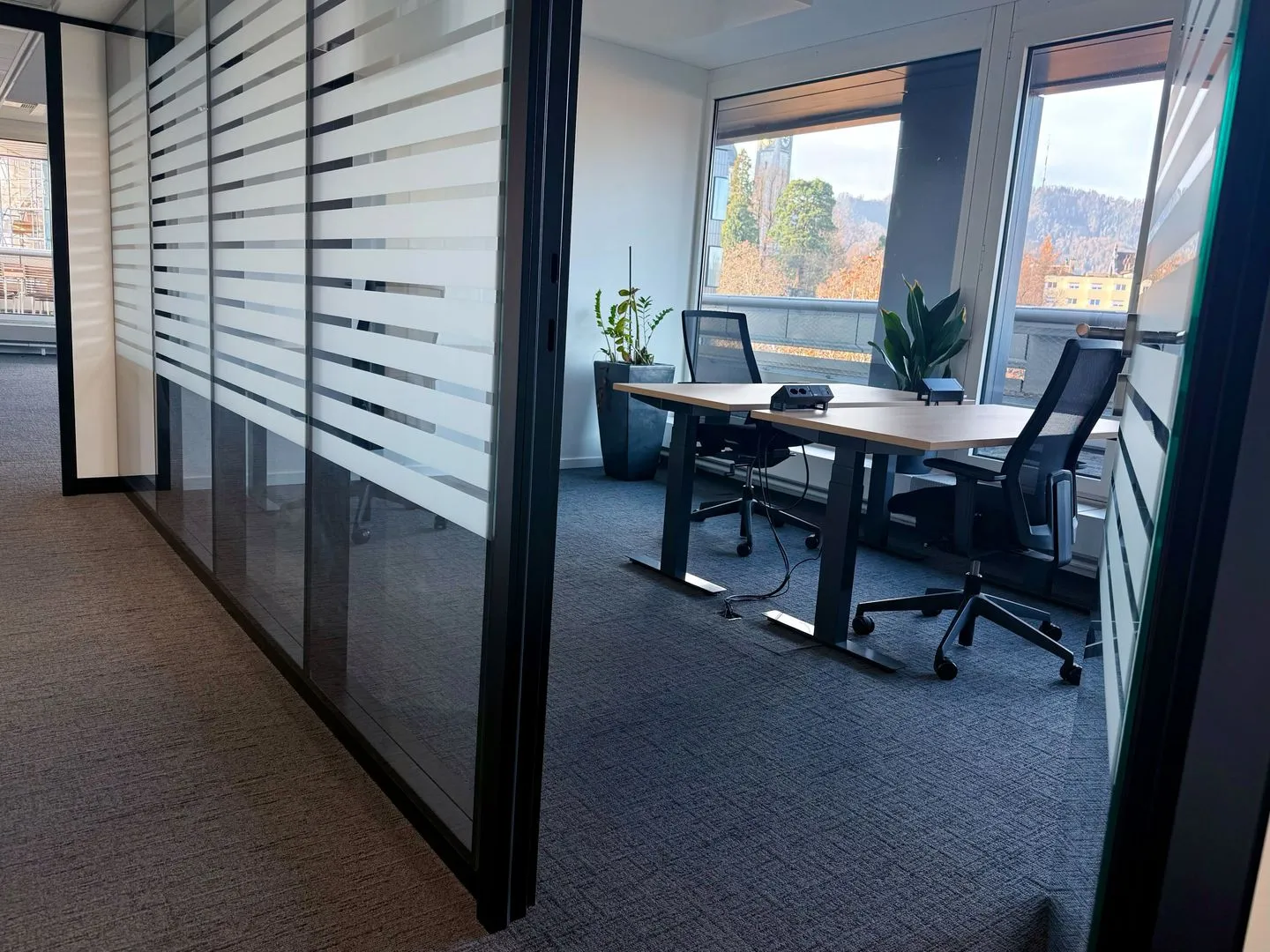 Bureau moderne avec 2 bureaux à la gare Enge à Zurich - Photo 2 sur 10