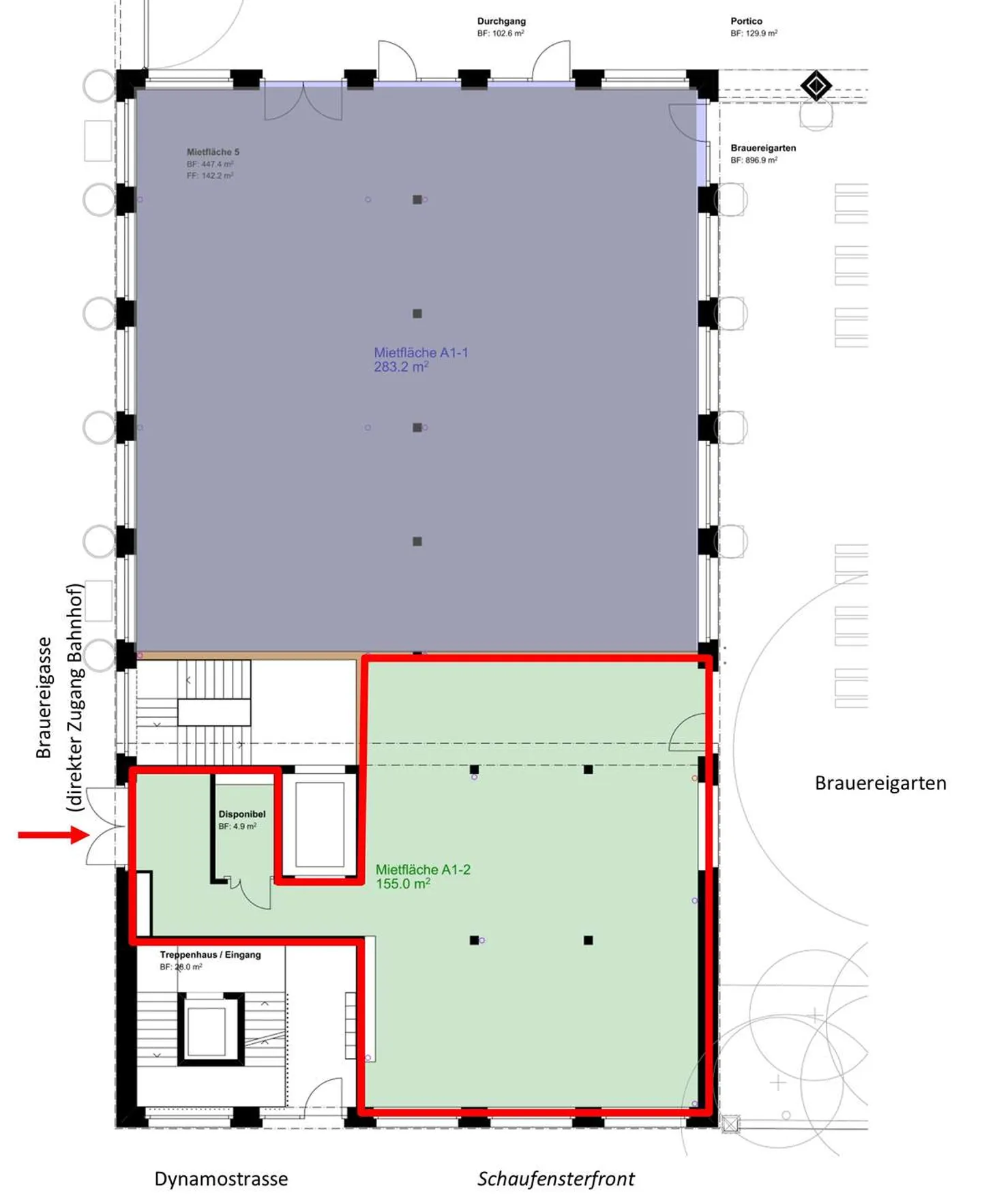 Müllerbräu Areal Baden - last area: 155 m² ground floor space in the trendy district directly at the train station - Photo 2 of 9