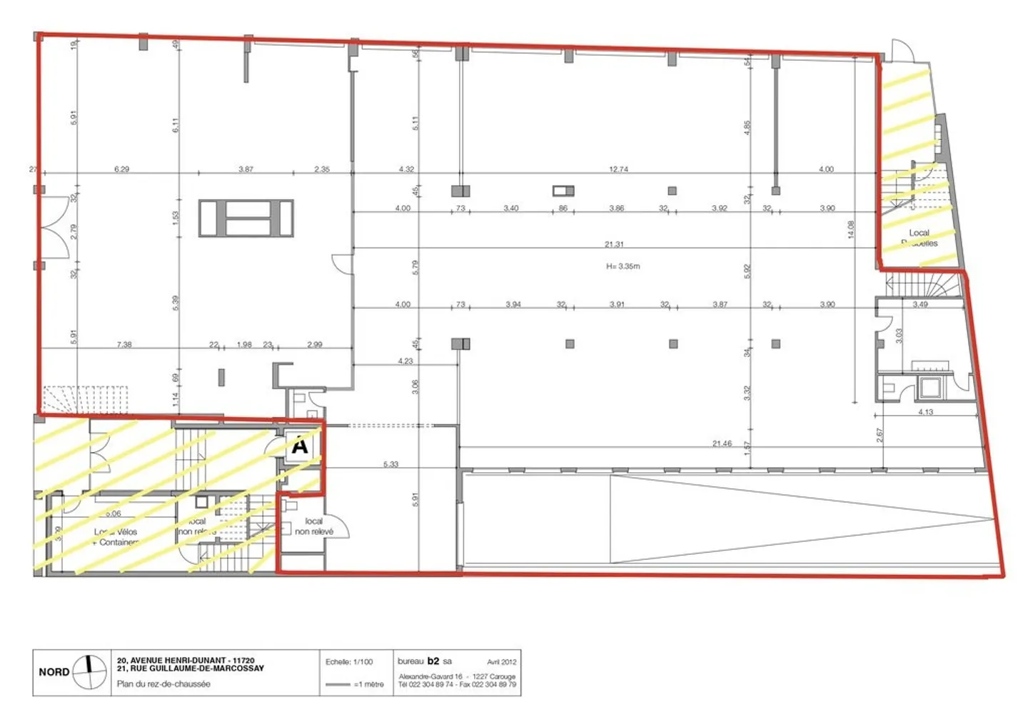 Schöne Arcade von 610 m2 und ihr Lager von 638 m2 im Herzen von Plainpalais - Foto 2 von 3
