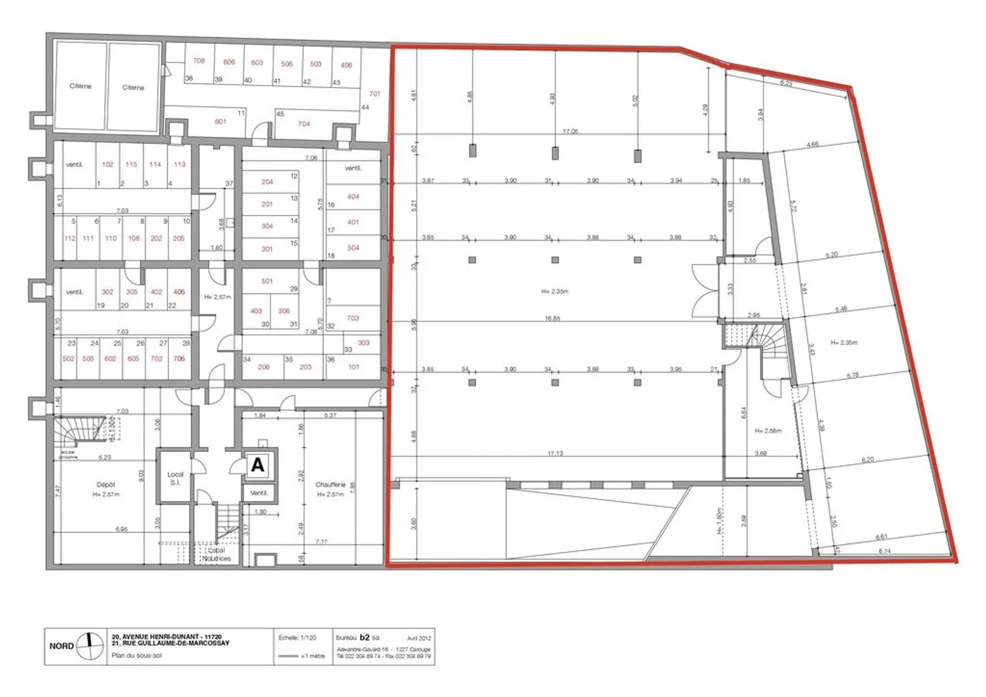 Schöne Arcade von 610 m2 und ihr Lager von 638 m2 im Herzen von Plainpalais - Foto 3 von 3