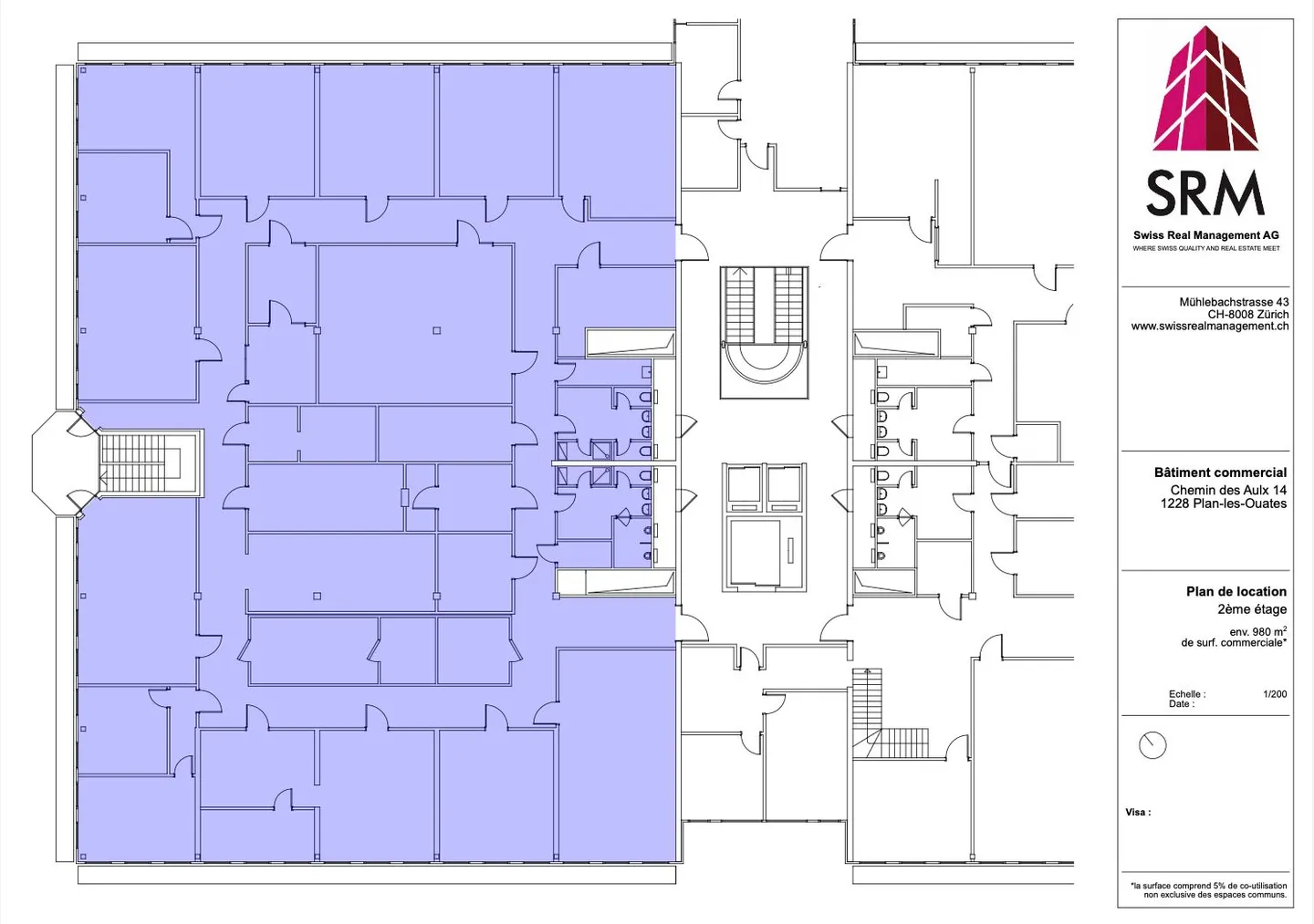 Laboratory Space in Plan-les-Ouates – CTN 14 – 2nd Floor: approx. 980 m² - Photo 2 of 3
