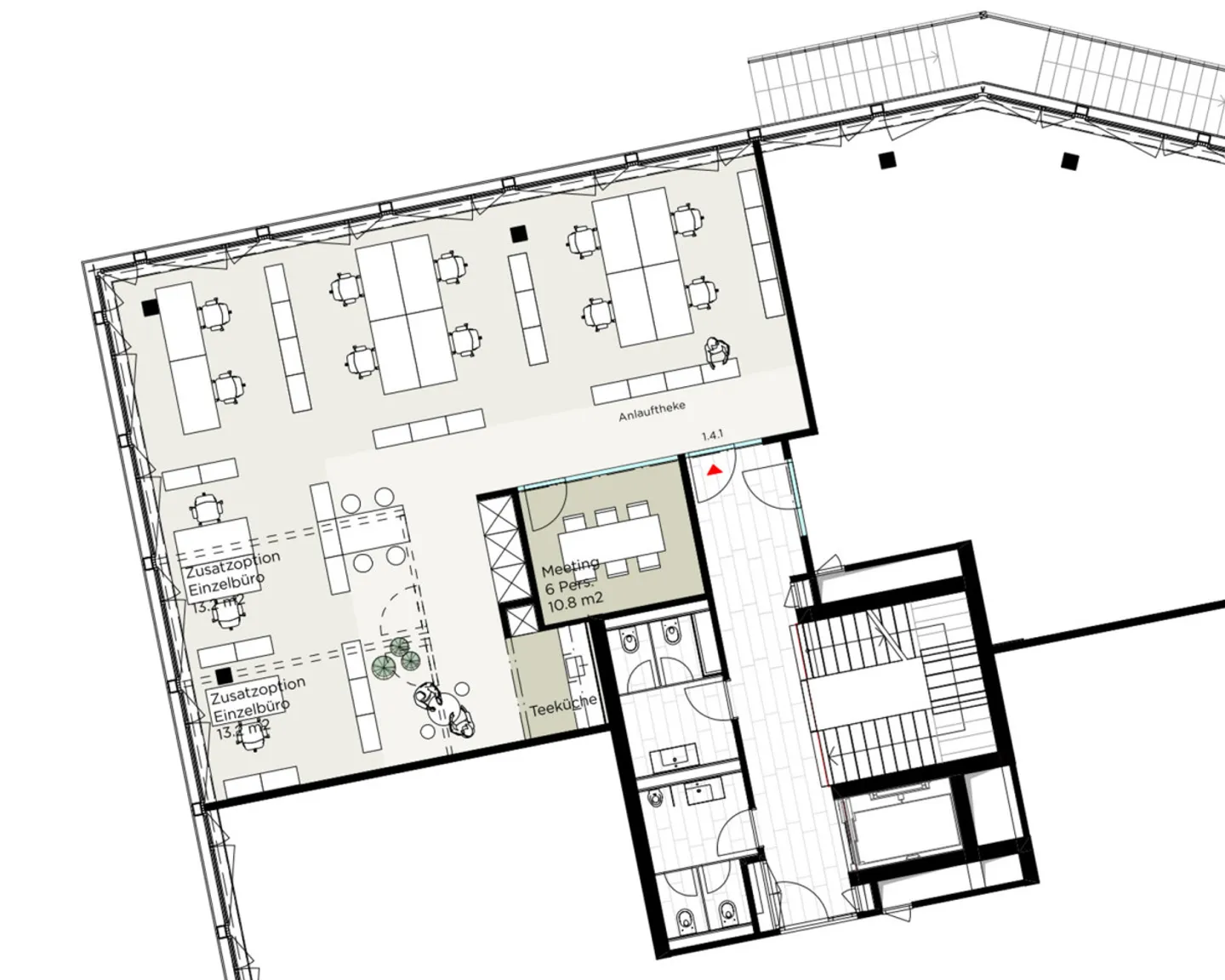 First-class office space with finished interior design - Photo 10 of 10