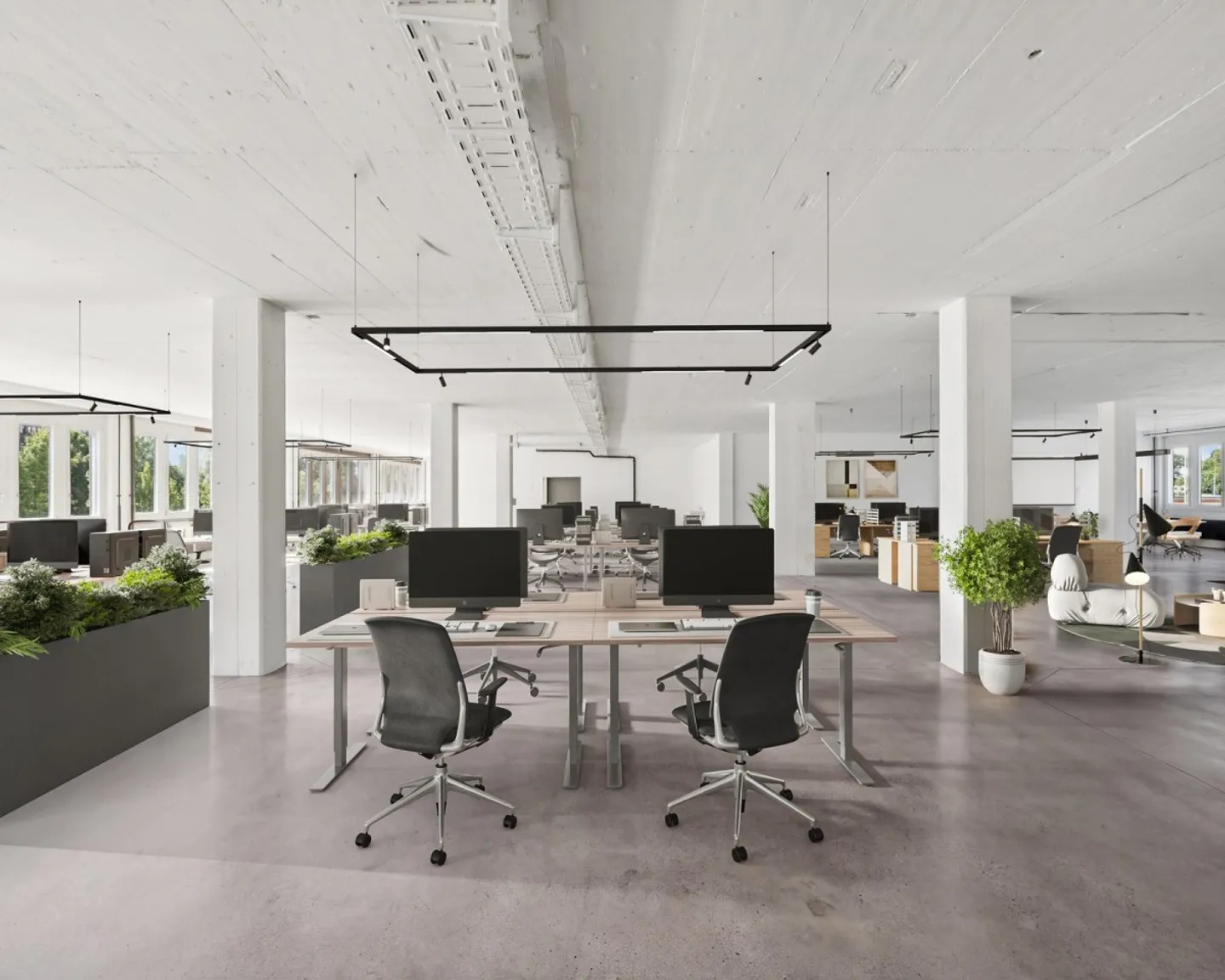 Espace commercial flexible de 488 m² pour bureau, atelier, showroom ou entrepôt à Cham - Photo 2 sur 11