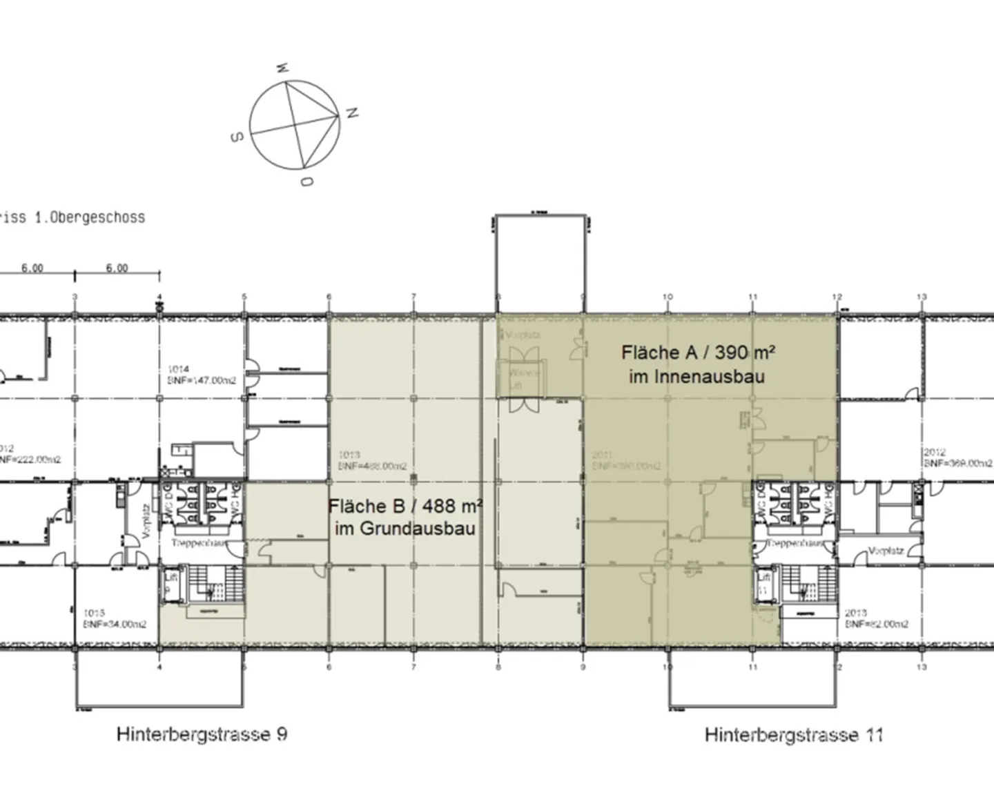 878 m² Bureau et espace commercial à Cham – combinable de manière flexible - Photo 5 sur 13