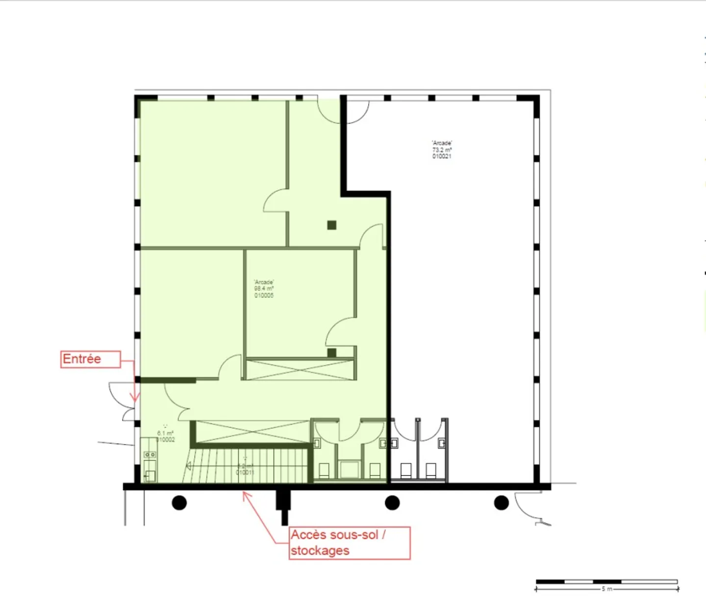 Uffici 110m2 al piano terra, quartiere delle Eaux Vives - Foto 8 di 11