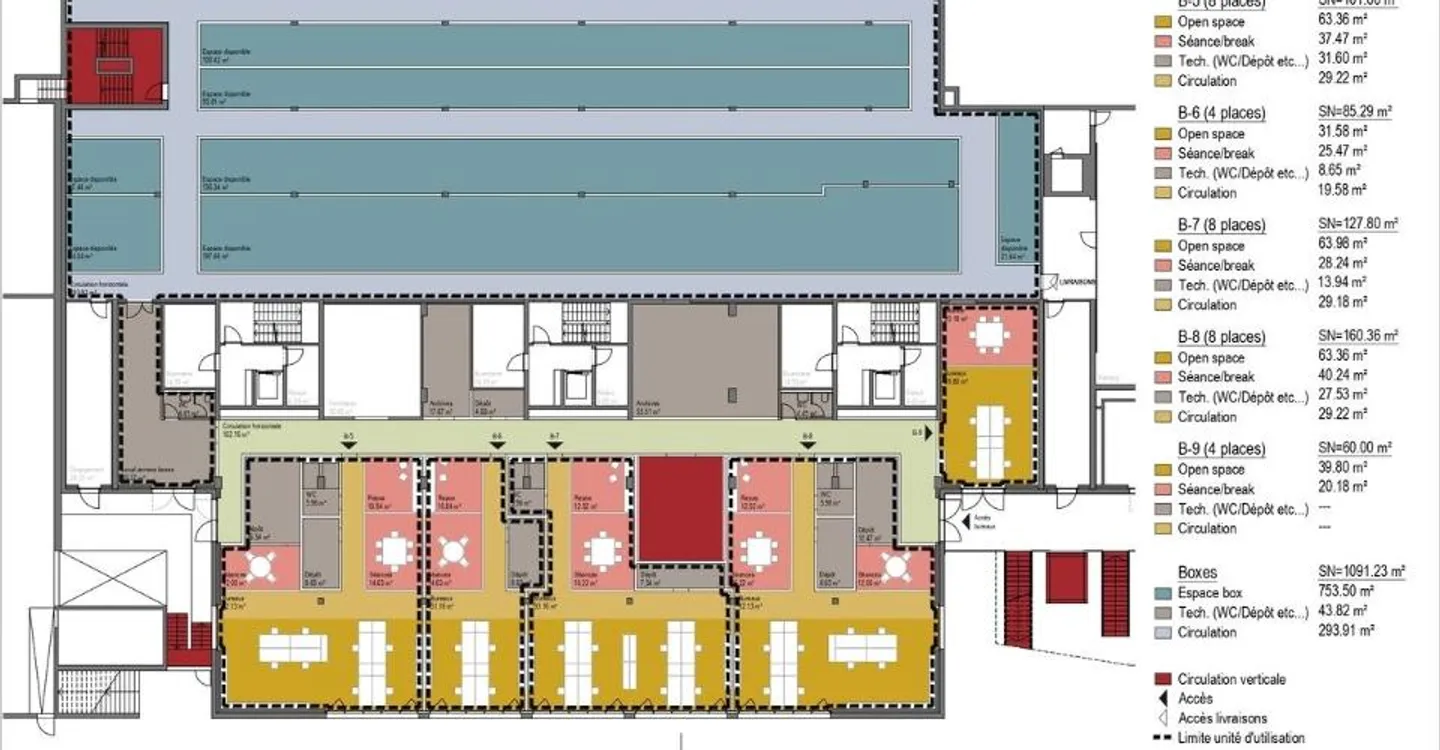 SURFACE COMMERCIALE DE 900 M² ENV. DIVISIBLE AU 1ER ETAGE - Photo 12 of 13