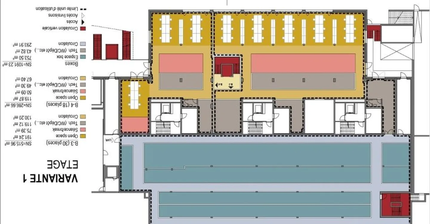 SURFACE COMMERCIALE DE 900 M² ENV. DIVISIBLE AU 1ER ETAGE - Photo 3 of 13