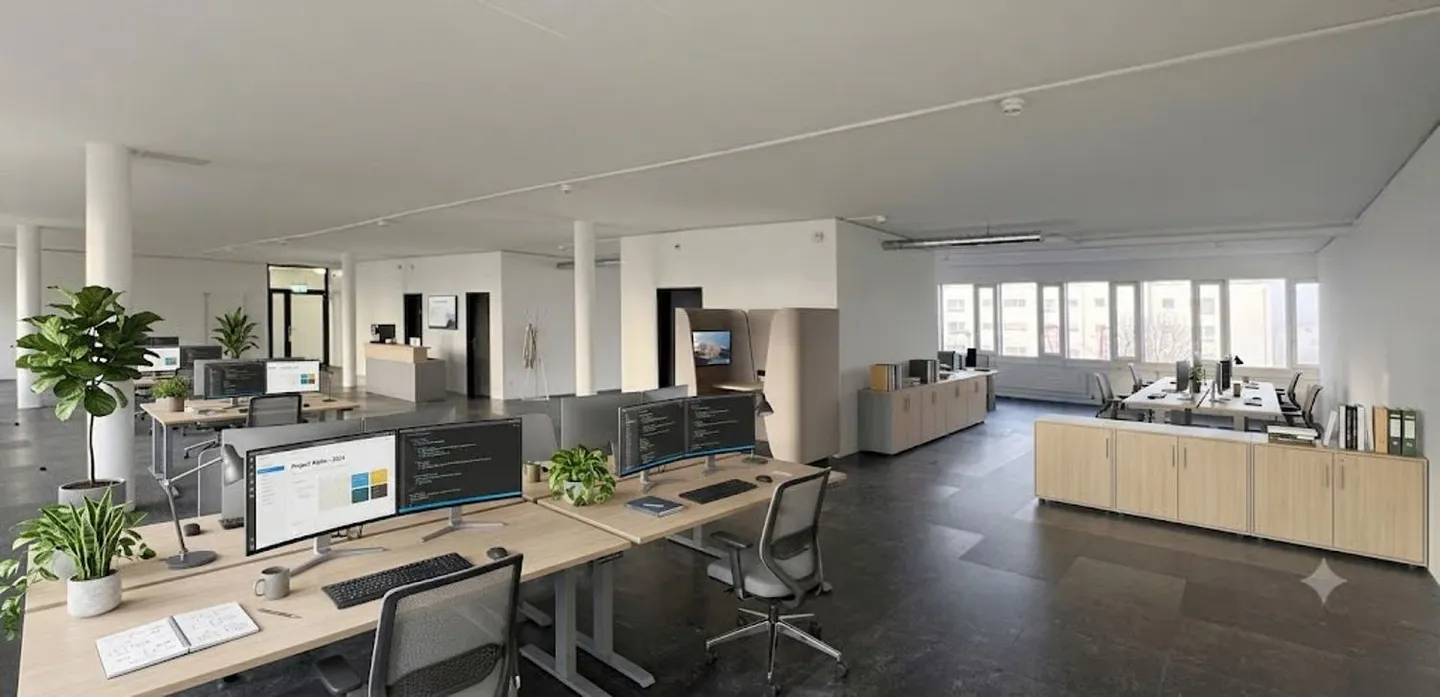 306m² - Offene und helle Bürofläche in Zollikofen - Foto 1 von 13