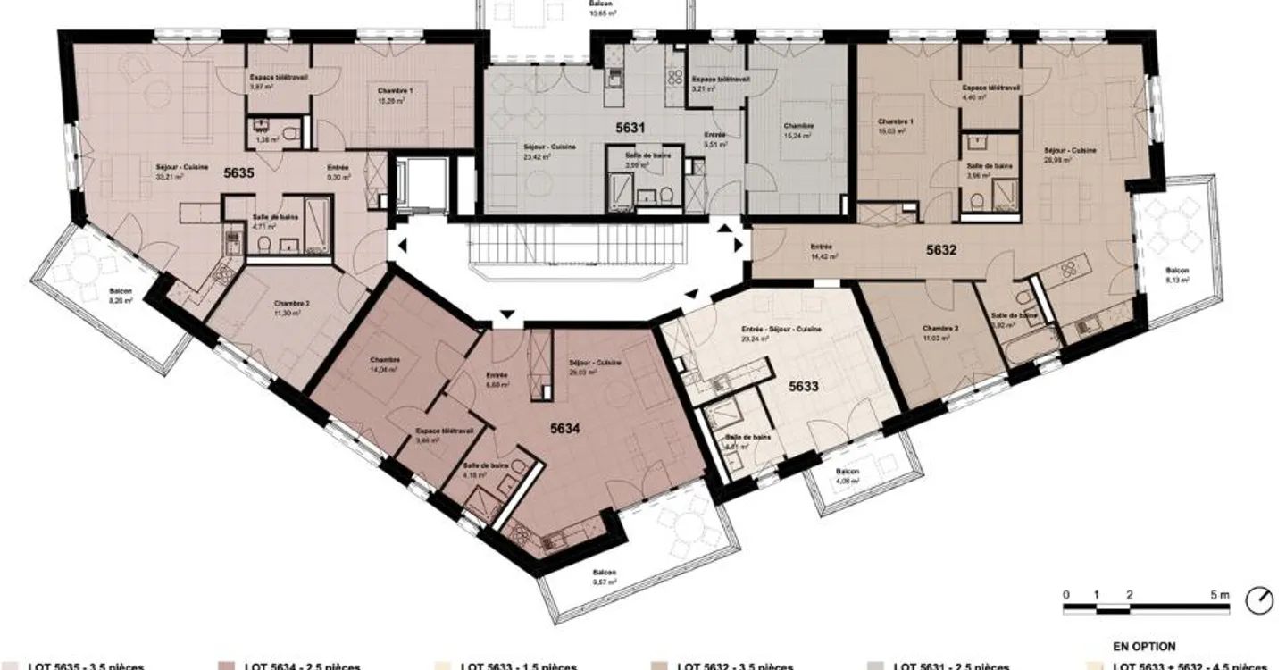 Appartement moderne au Sentier - Photo 1 sur 9