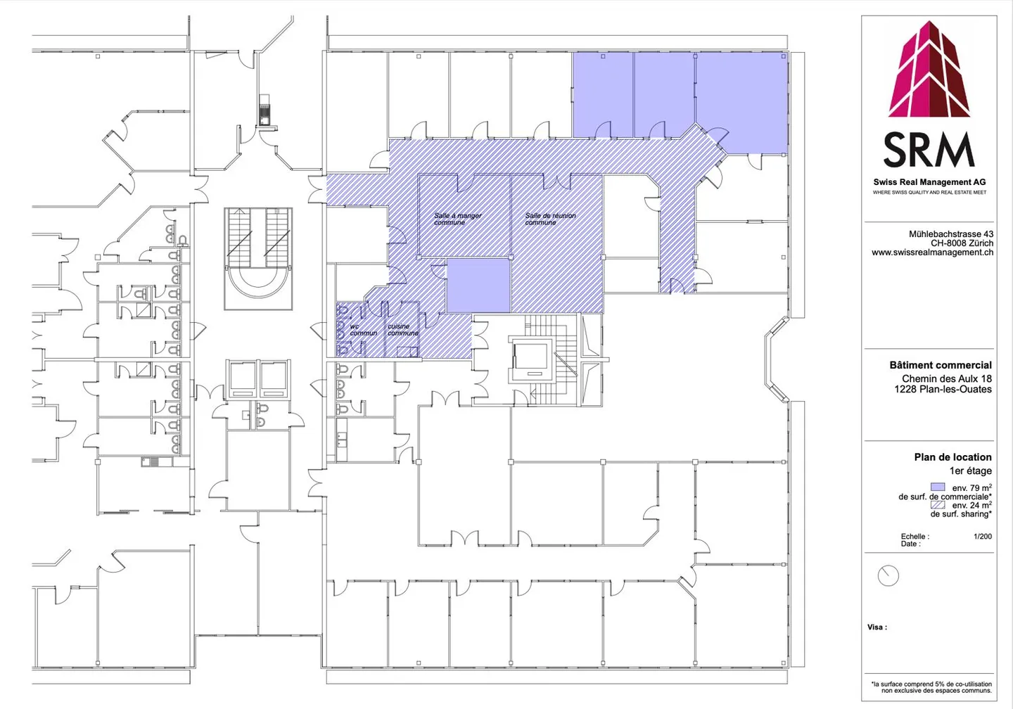 Surface artisanale avec espaces partagés – CTN 18, Plan-les-Ouates – 1er étage : env. 103 m² - Photo 1 of 2