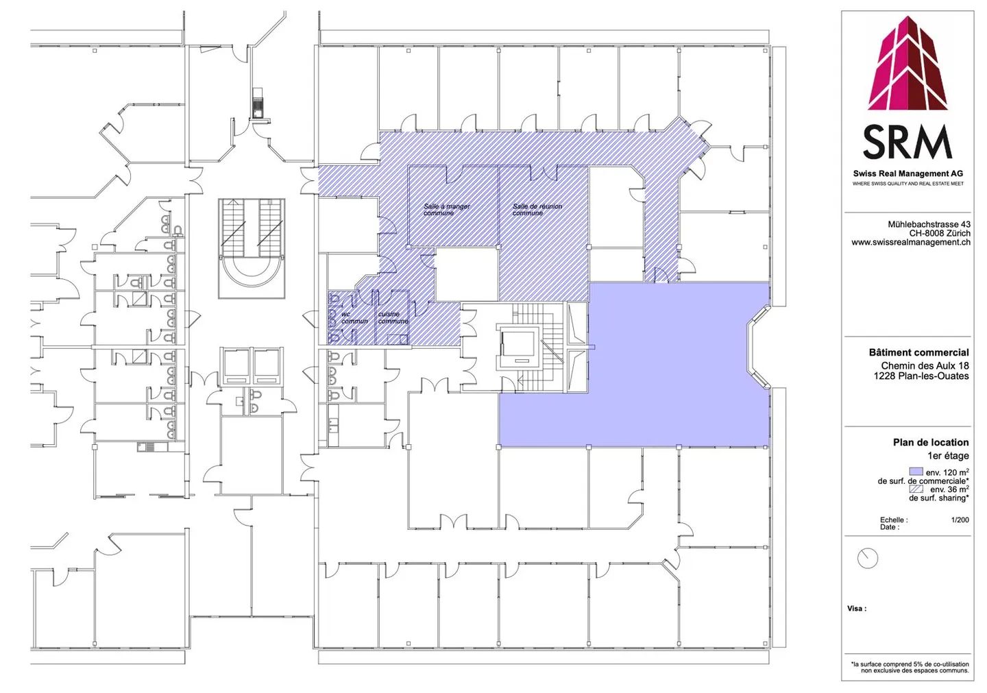 Surface artisanale avec espaces partagés – CTN 18, Plan-les-Ouates – 1er étage : env. 156 m² - Photo 1 of 2