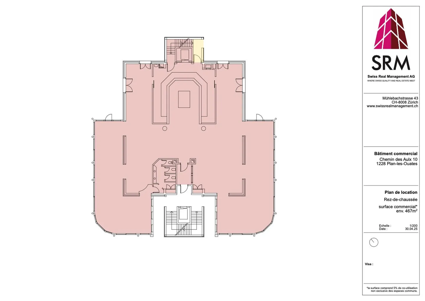 Espace atelier vitrée – 467 m² – Rez-de-chaussée – Plan-les-Ouates (CTN) - Photo 1 of 2