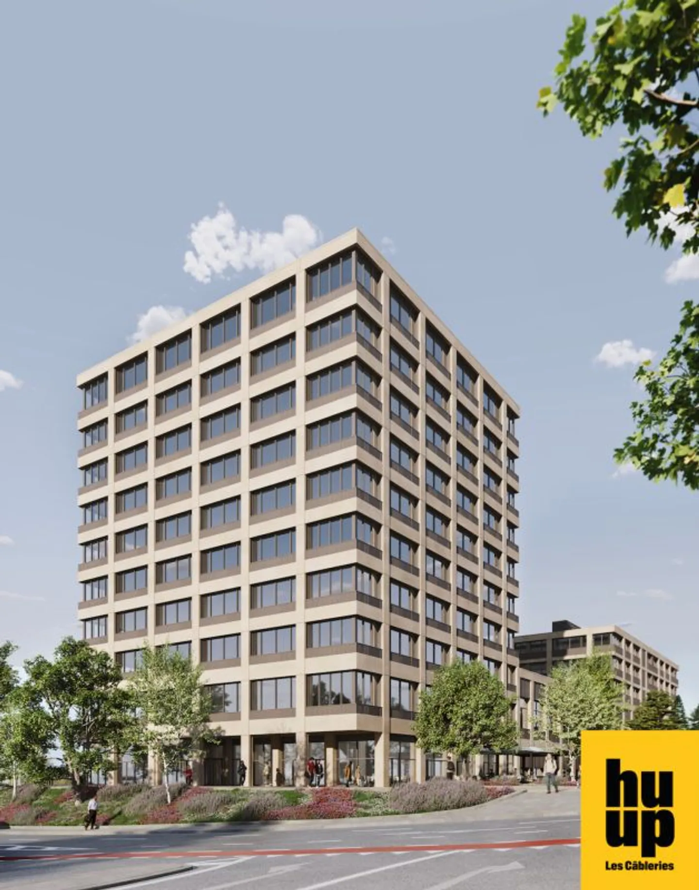 Vaudbureaux, 3,500 m2 remaining, Minergie, superb view, divisible, at the foot of metro M1 and CFF station - Photo 2 of 11