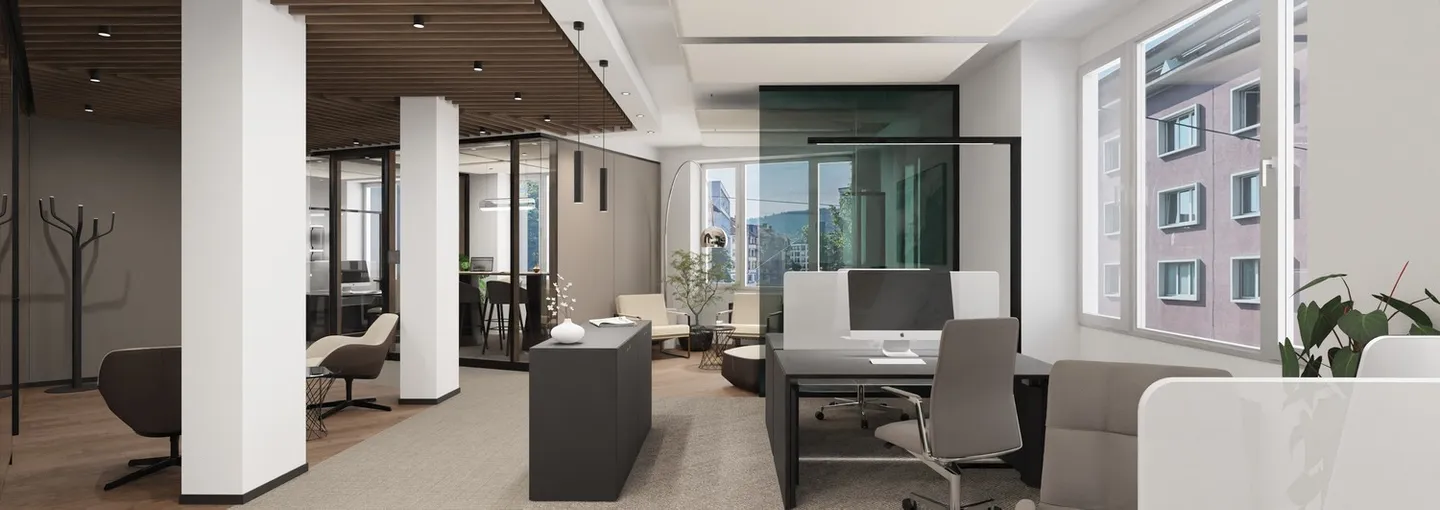 Attractive, newly renovated office spaces in a prime location in Zurich-Oerlikon - Photo 1 of 3