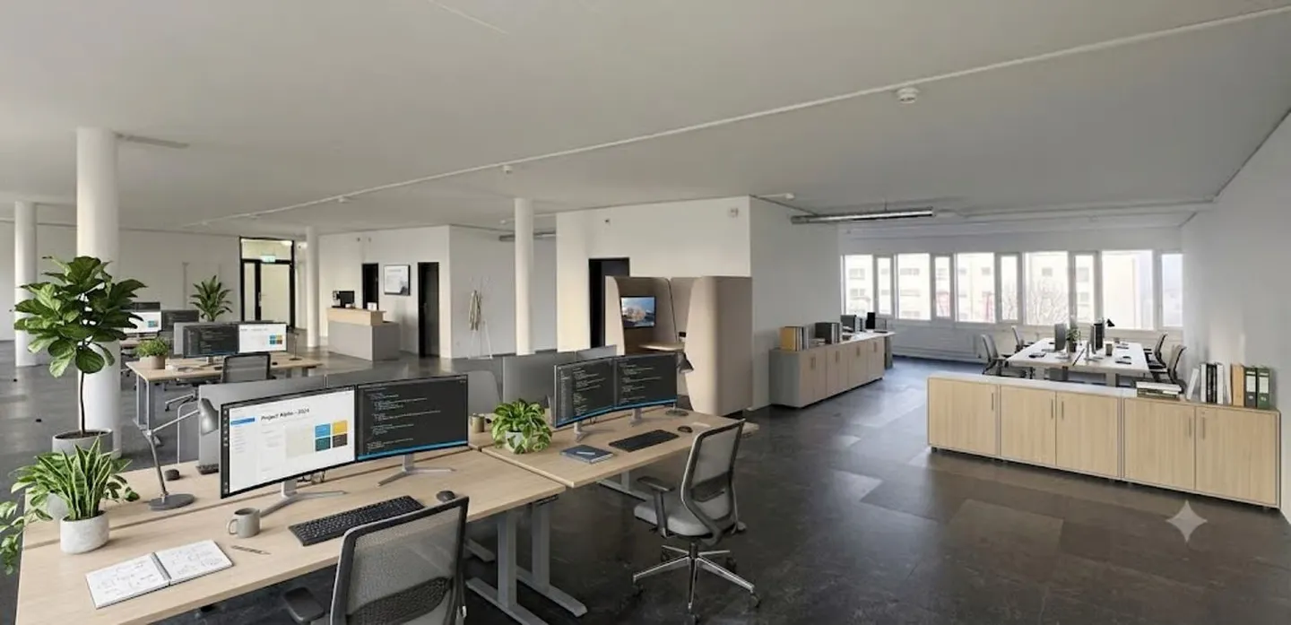 306m² - Open and Bright Office Space in Zollikofen - Photo 1 of 13