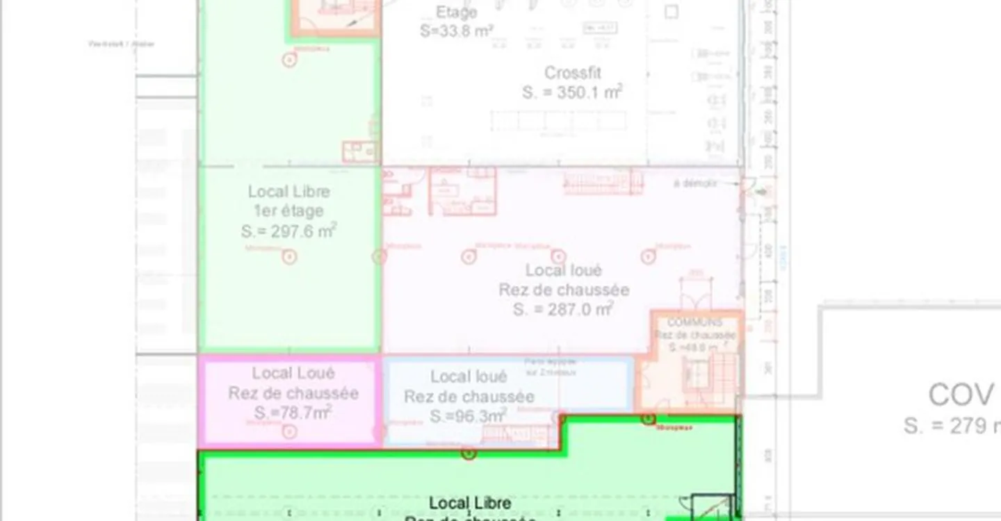 Sion, for rent 1 premises of 355.50m2 on the ground floor in a fully renovated industrial building. - Photo 4 of 6