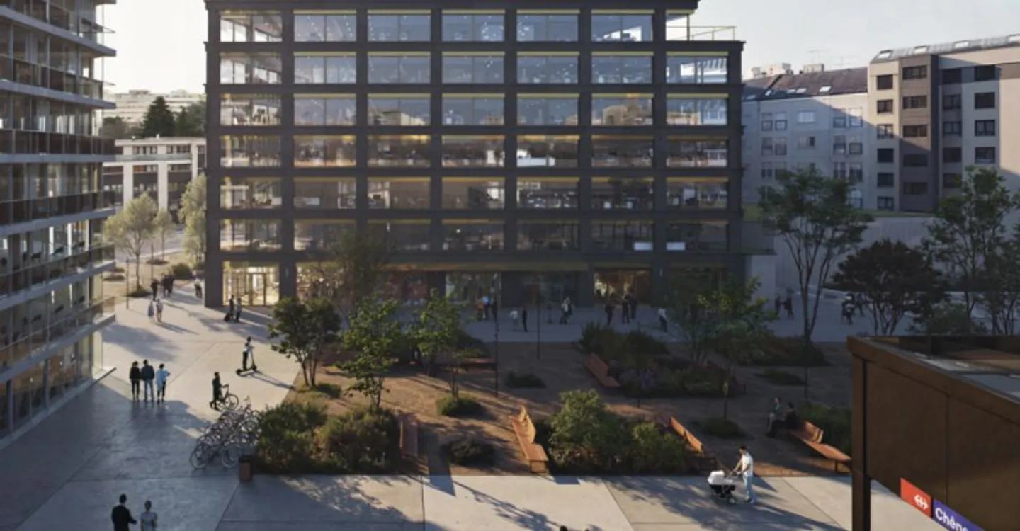 267 m² of offices on the 4th floor in the heart of the Chêne Bourg district and at the foot of the CEVA - Photo 1 of 11