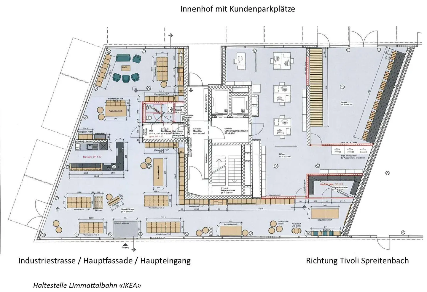 394 m² d'espace de vente moderne dans un emplacement très fréquenté à Spreitenbach - Photo 11 sur 11
