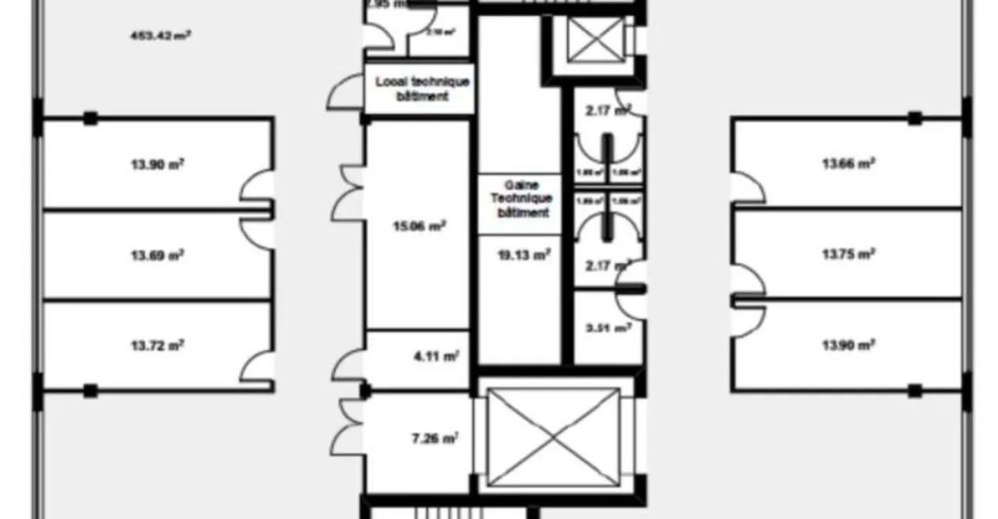 Furnished offices of 1,082m2 on the 4th floor - Photo 12 of 13