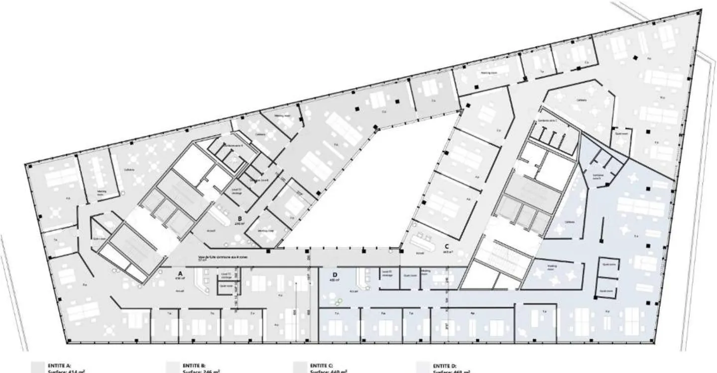Exceptional offices of 468m² in the heart of the Étang district - Photo 2 of 13