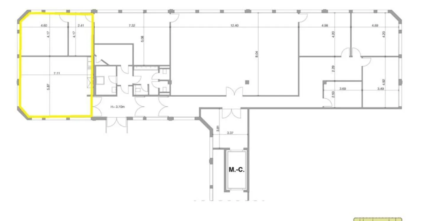 Offices 70 m2 - Photo 3 of 3
