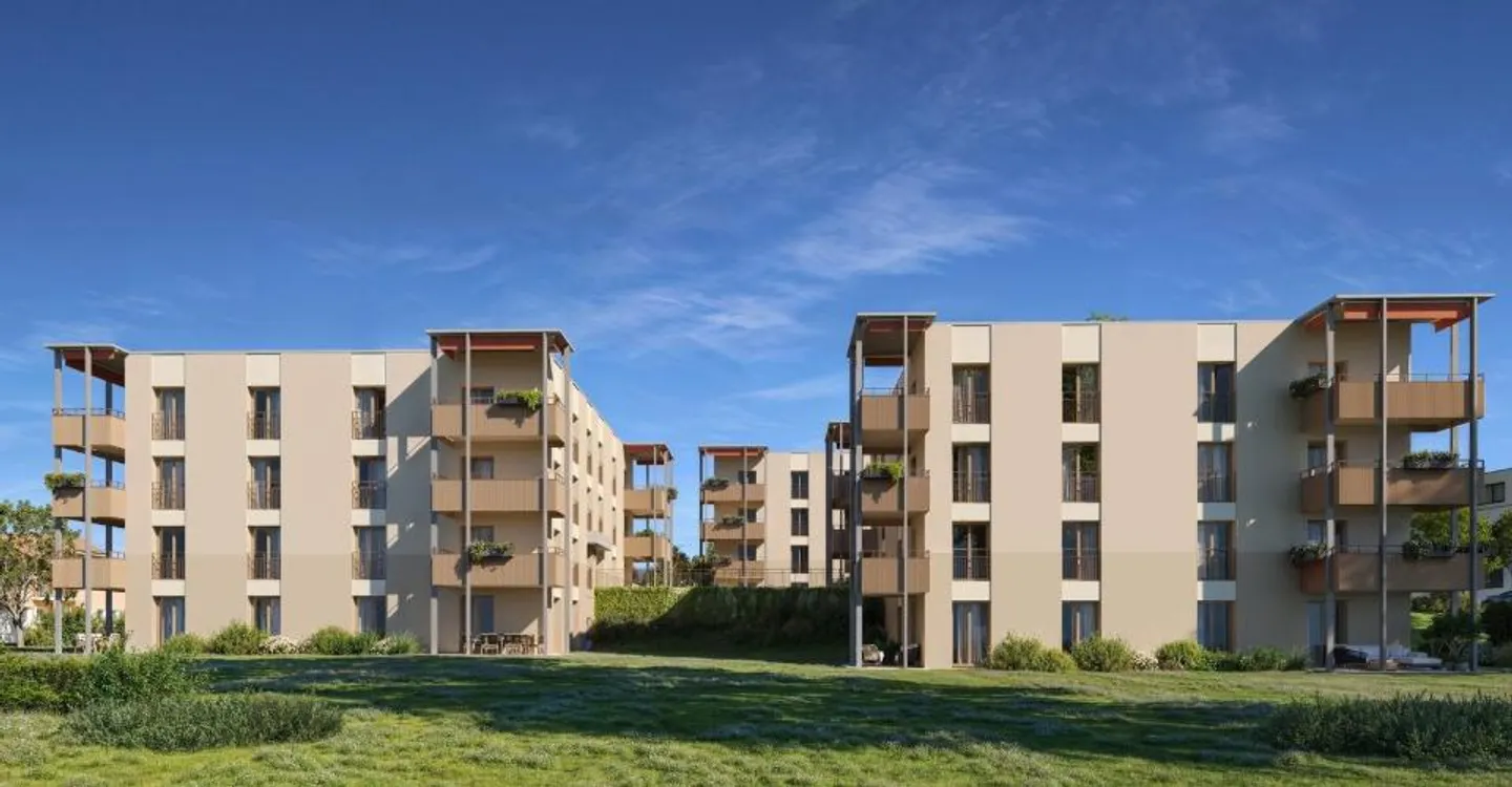 Surface commerciale de 71.55 m² dans un bâtiment neuf à Cottens - Foto 2 von 12