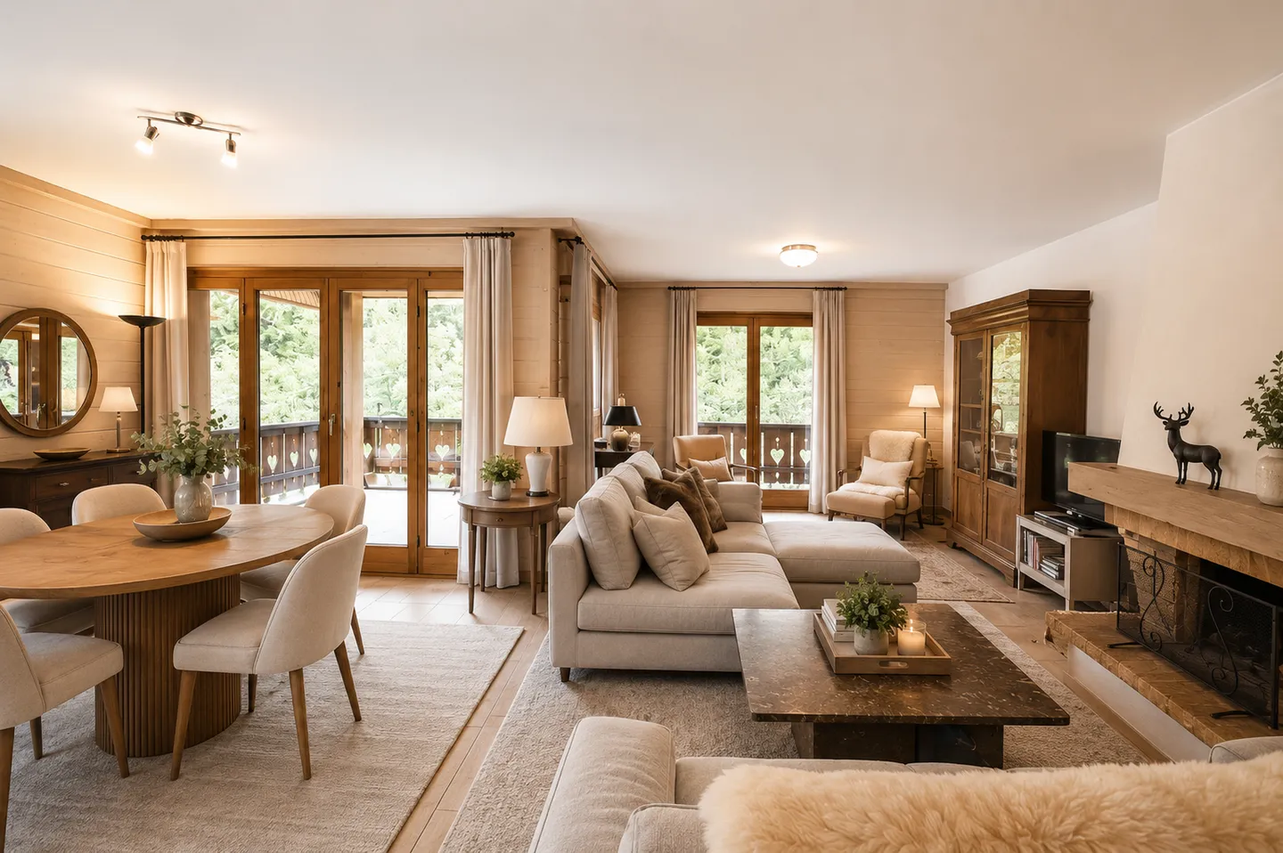 Schöne 3,5-Zimmer-Wohnung (Möglichkeit zur Umwandlung in 4,5 Zimmer) in Champéry - Foto 5 von 13