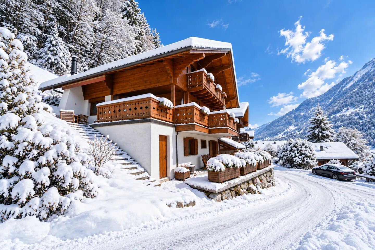Magnificent chalet offering an unobstructed view of the Dents-du-Midi - Photo 1 of 13
