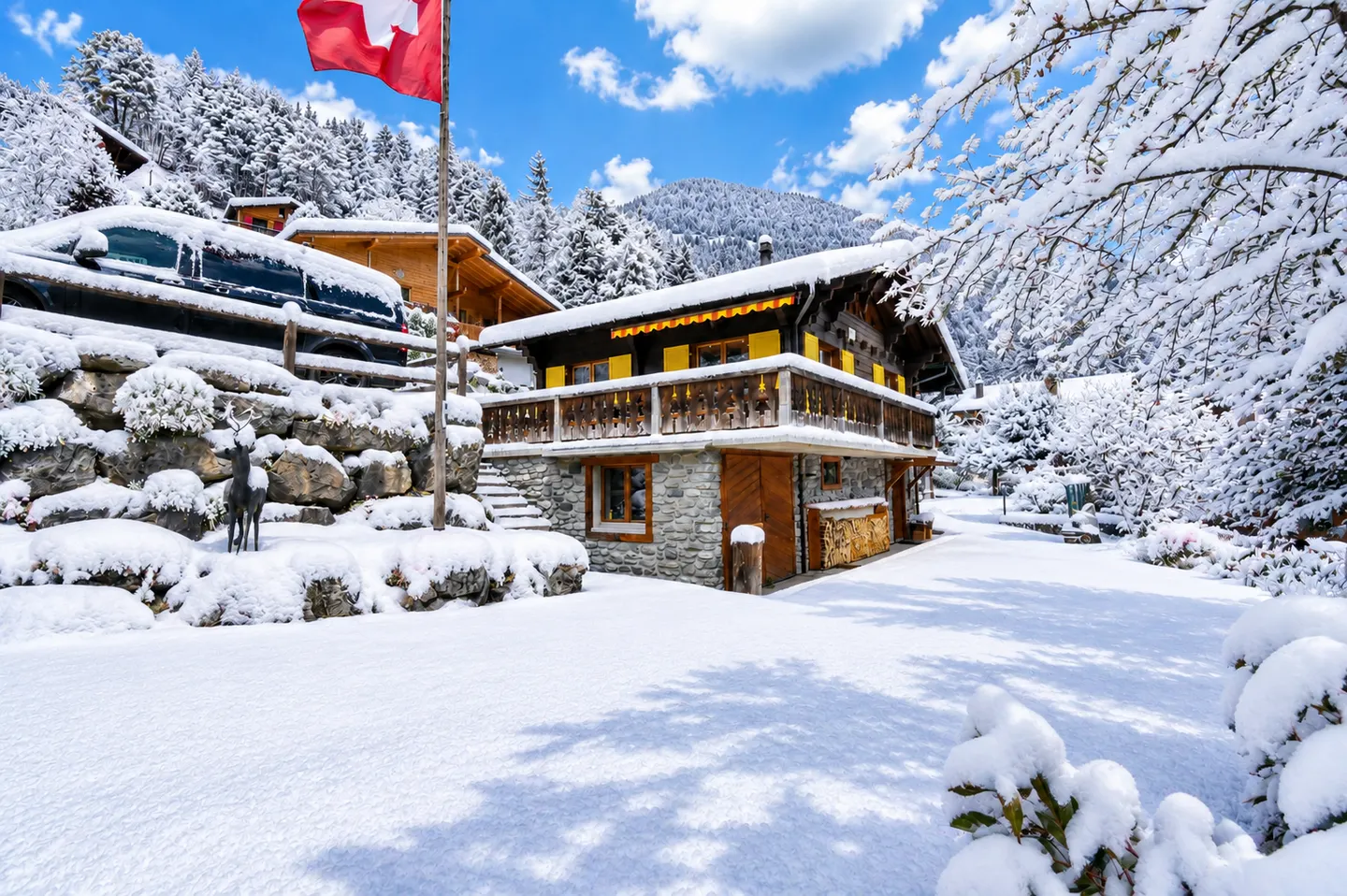 Chalet incantevole con bel giardino a Morgins - Foto 1 di 13