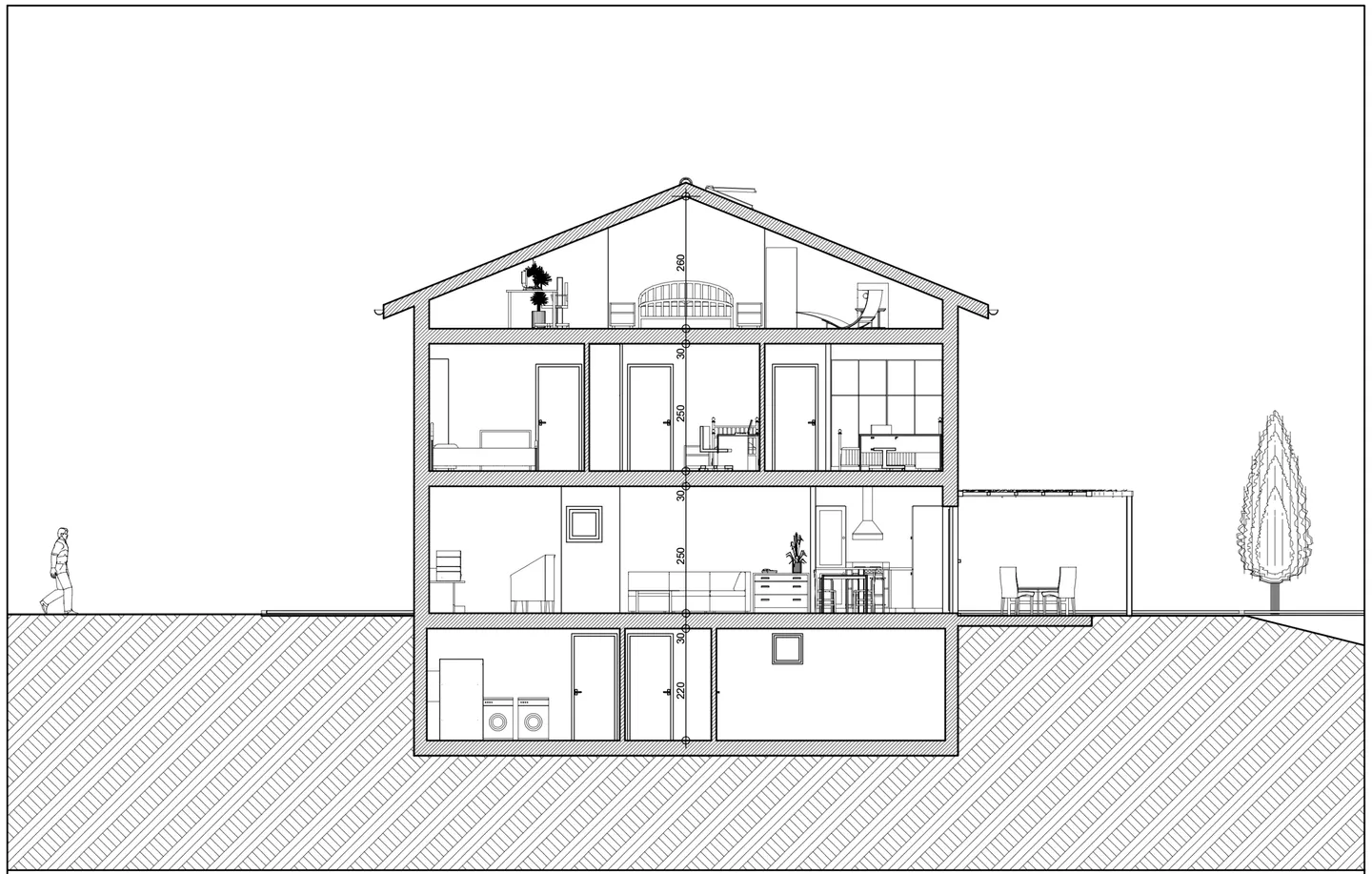 HELLER VILLA 5.5 MIT SEEBLICK UND GROSSEN GARTEN IN LUGAGGIA - Foto 11 von 11