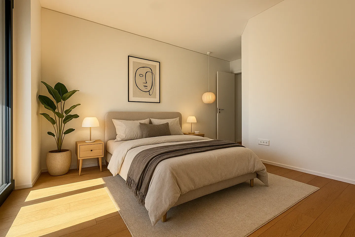 HELL 4.5 IM ERSTEN STOCK MIT ZWEI TERRASSEN IN VACALLO - Foto 7 von 10