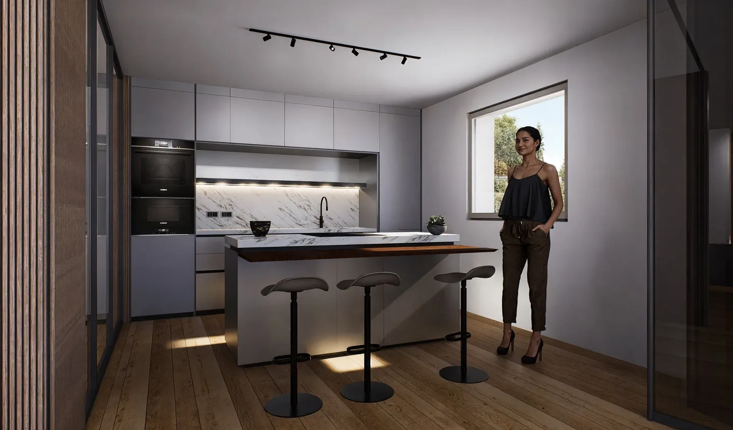 PRESTIGIÖSES 4.5-ZIMMER-PENTHOUSE IM BAU IN CAPOLAGO - Foto 8 von 9