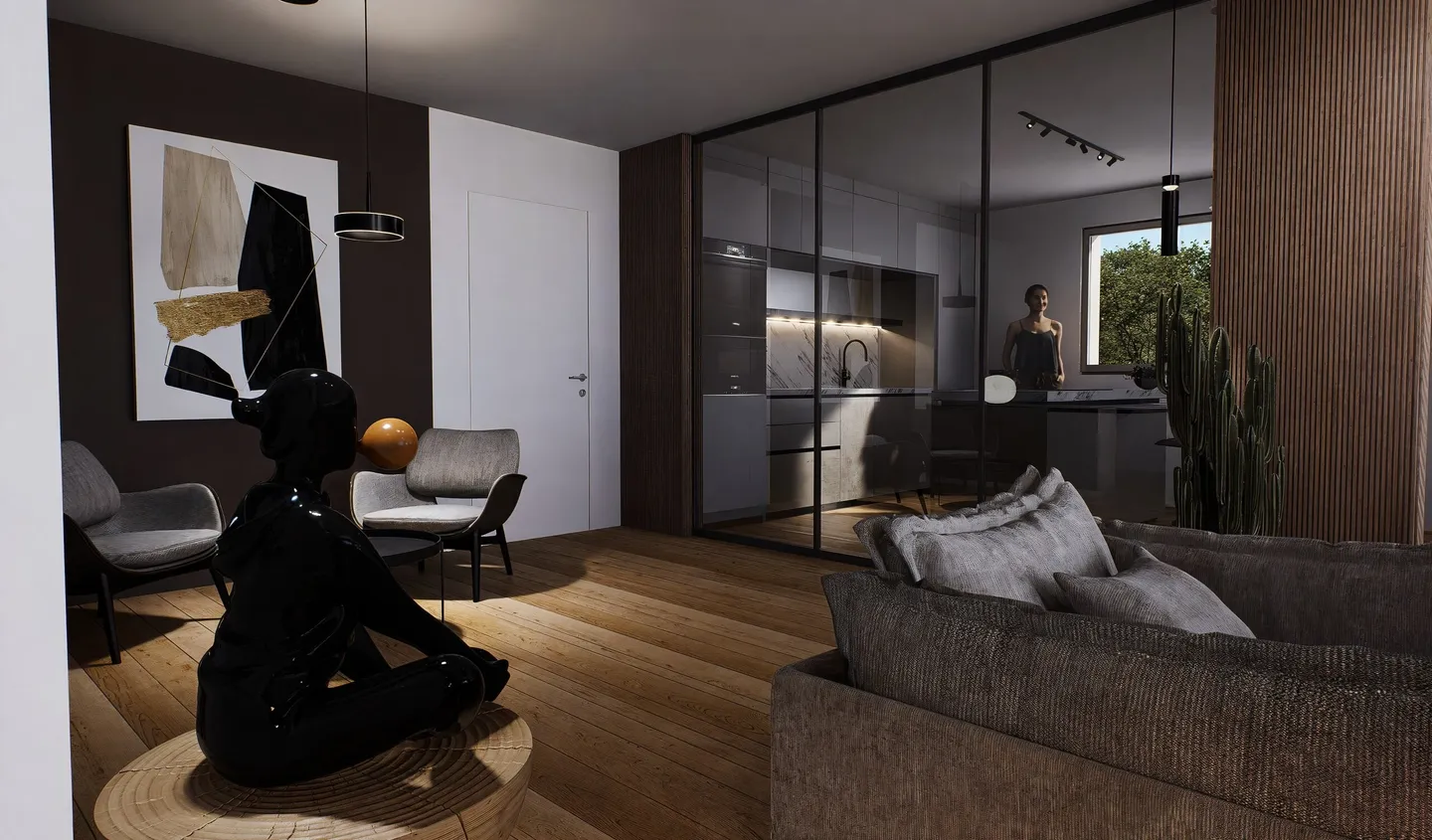 PRESTIGIÖSES 4.5-ZIMMER-PENTHOUSE IM BAU IN CAPOLAGO - Foto 9 von 9