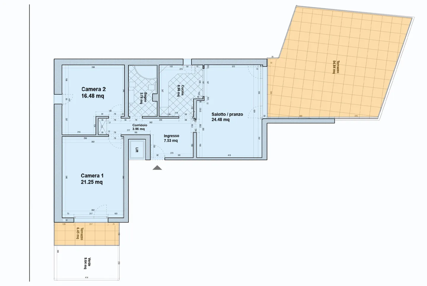 AMPIO 3.5 CON TERRAZZA PANORAMICA DI 60 MQ A LUGANO PARADISO - Foto 10 di 10