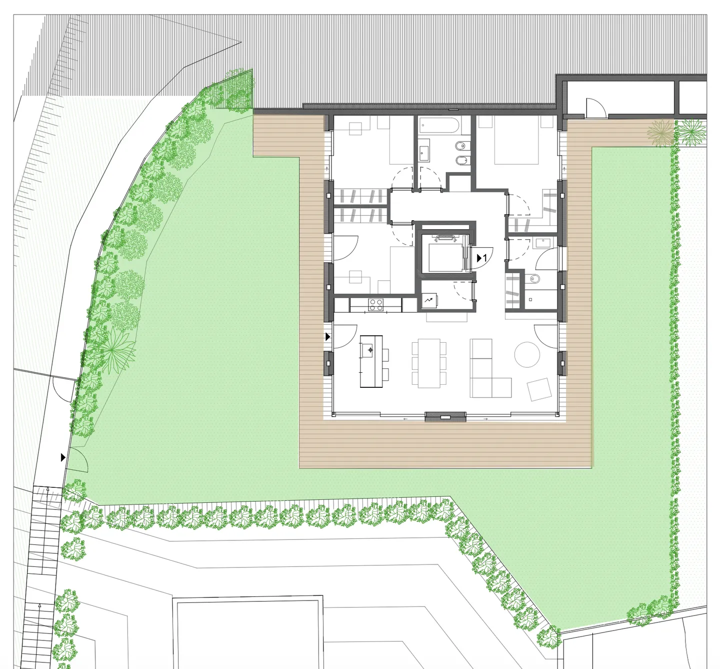 PRÄCHTIGE 4.5 ZIMMER MIT GARTEN UND SEEBLICK IN ROVIO - Foto 10 von 11