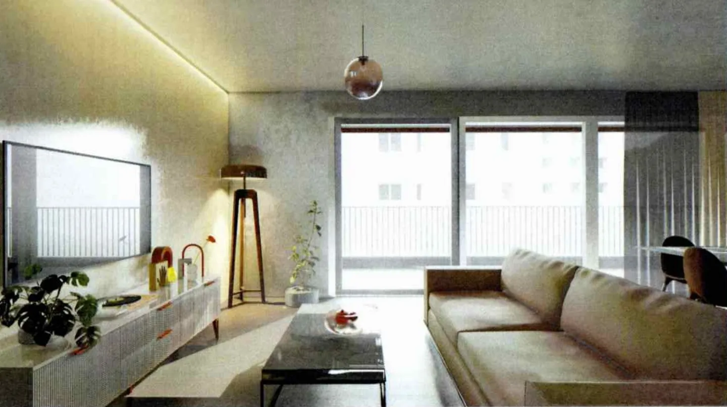 NEUES UND GROSSES 3.5-ZIMMER-PENTHOUSE MIT TERRASSE IN AGNO - Foto 3 von 9