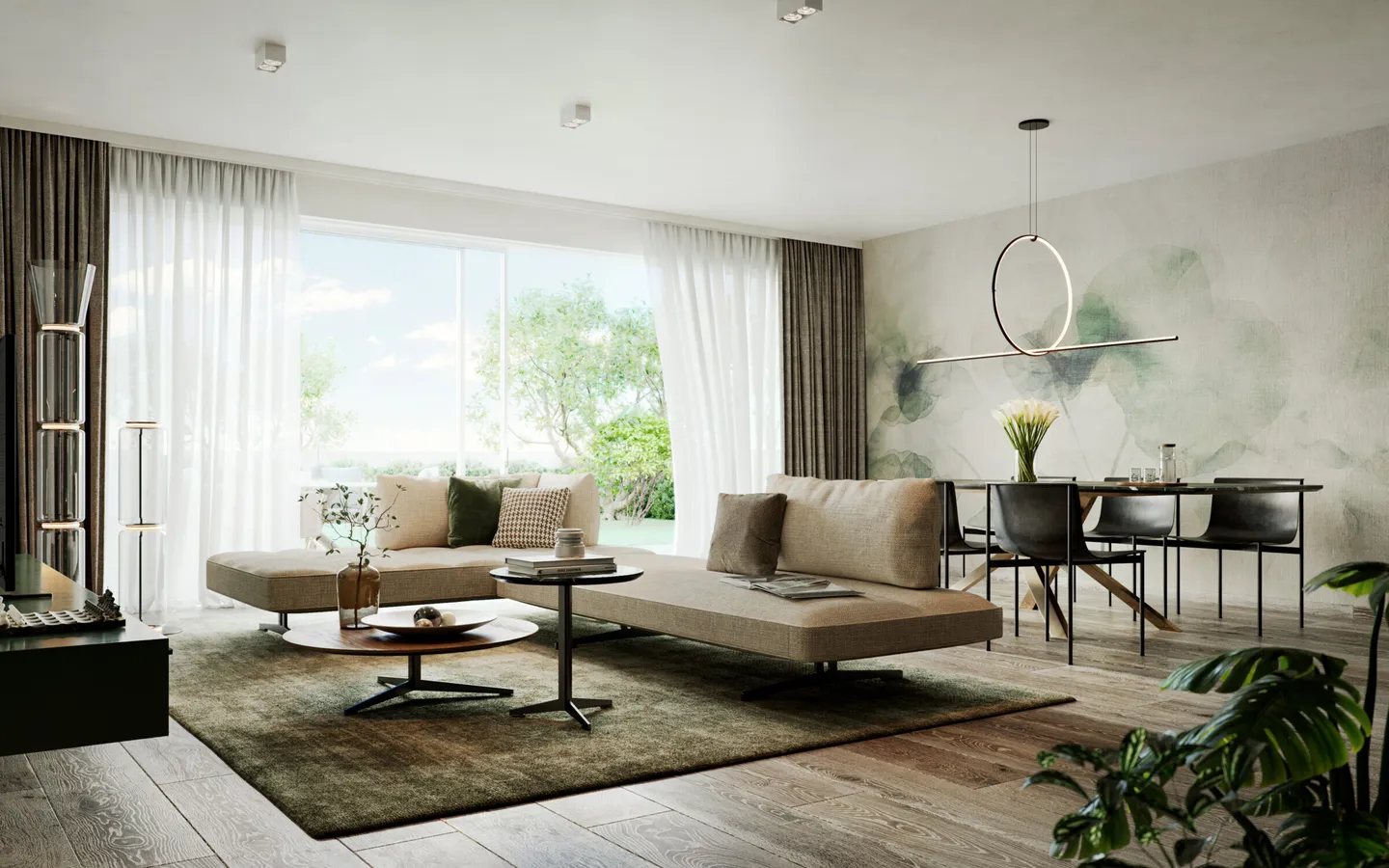 MODERN AND NEW 5.5-ROOM VILLAS WITH GARDEN IN MANNO - Photo 1 of 9