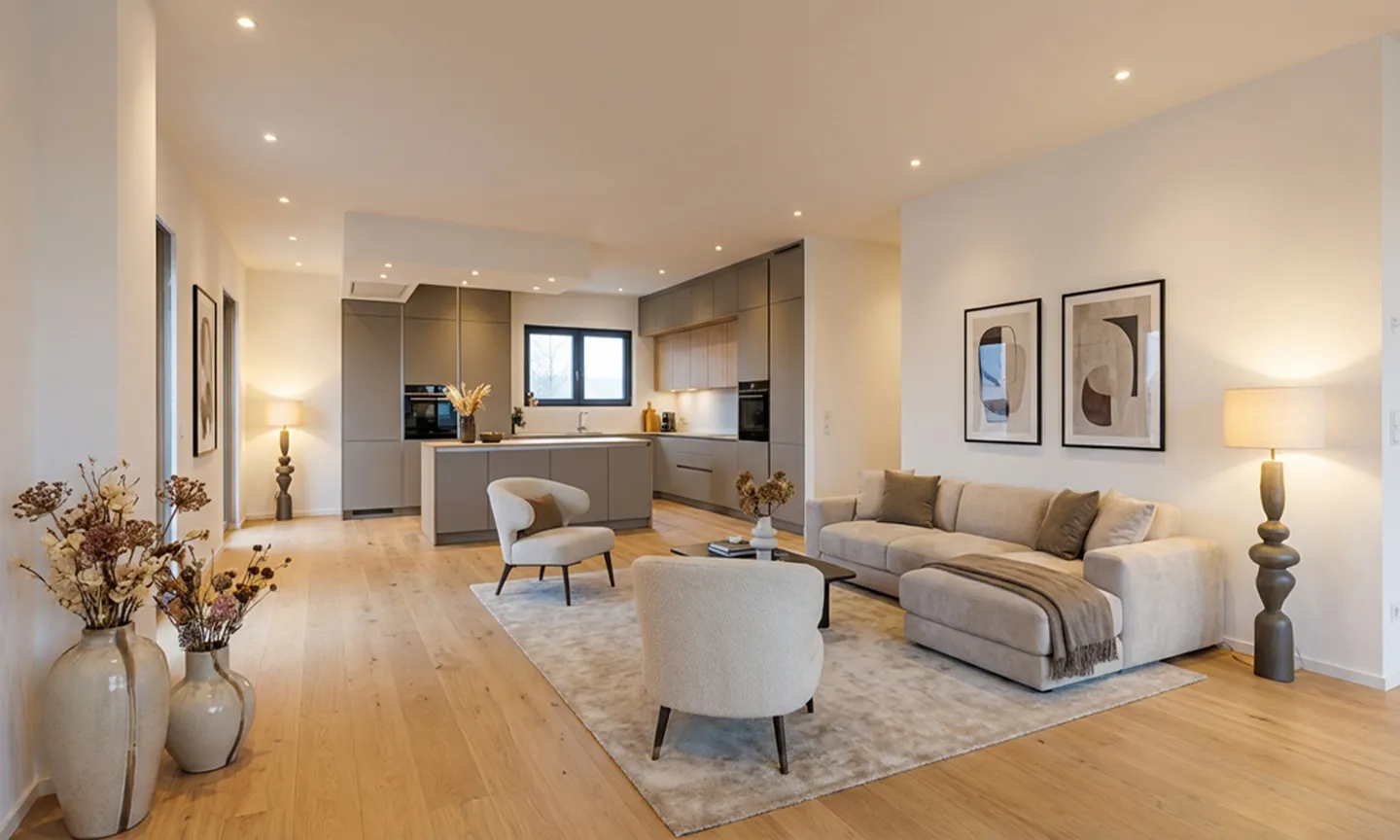 NOUVEAU ET MODERNE PENTHOUSE 4.5 AVEC GRANDES TERRASSES À LIGORNETTO - Photo 1 sur 11