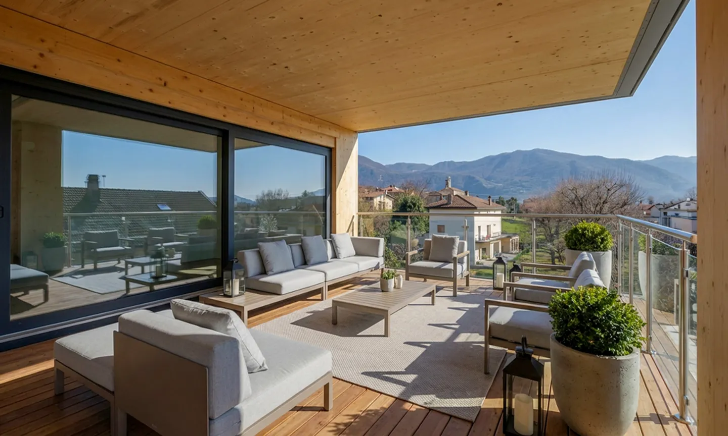NOUVEAU ET MODERNE PENTHOUSE 4.5 AVEC GRANDES TERRASSES À LIGORNETTO - Photo 2 sur 11
