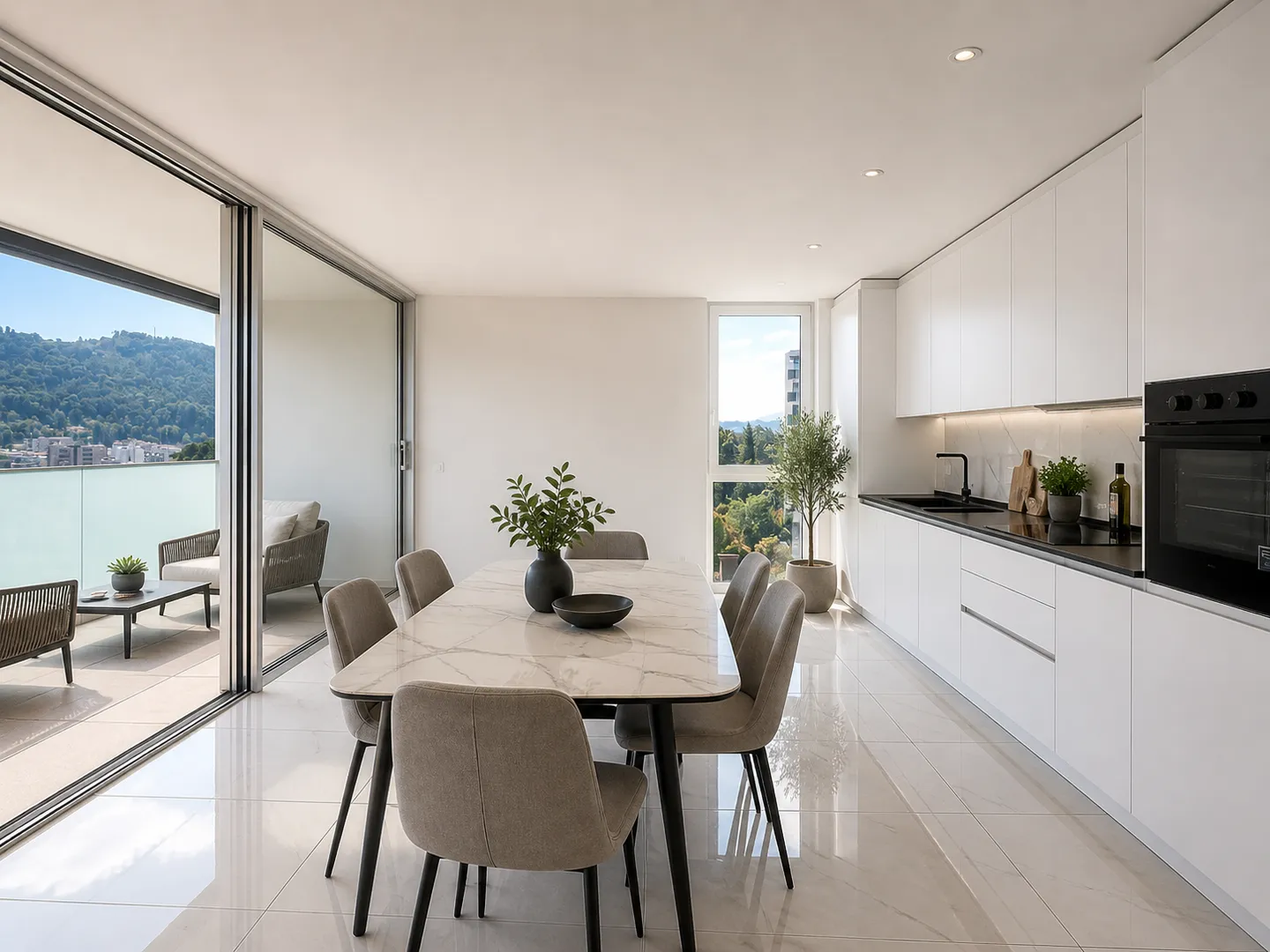 HIGH-STANDING ATTIC OF 4.5 ROOMS WITH VIEW IN VACALLO - Photo 2 of 10