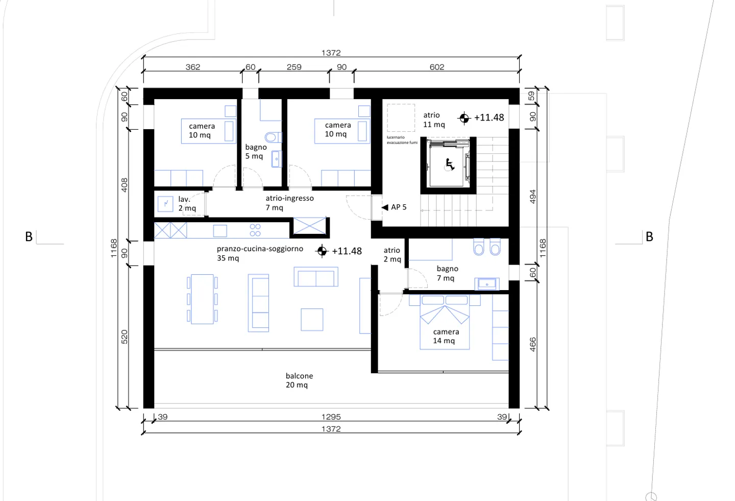 HIGH-STANDING ATTIC OF 4.5 ROOMS WITH VIEW IN VACALLO - Photo 10 of 10