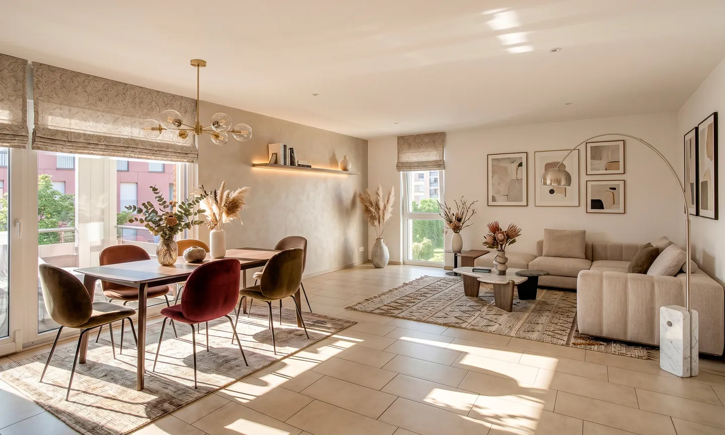 Modernes Apartment mit Terrassen - Foto 1 von 9