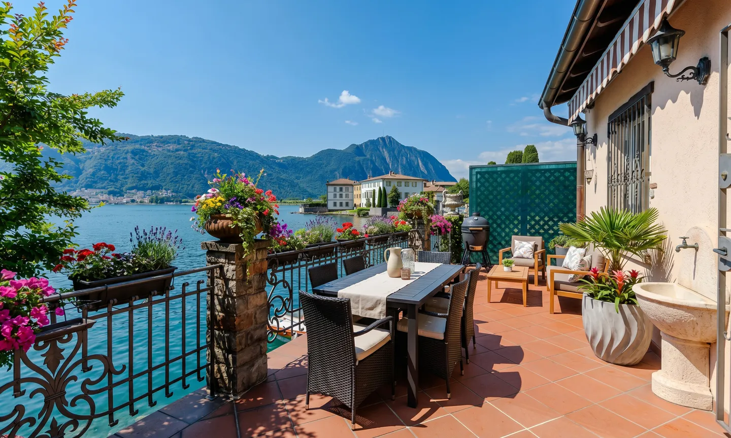 Casa esclusiva sul lago a Bissone - Foto 3 di 9