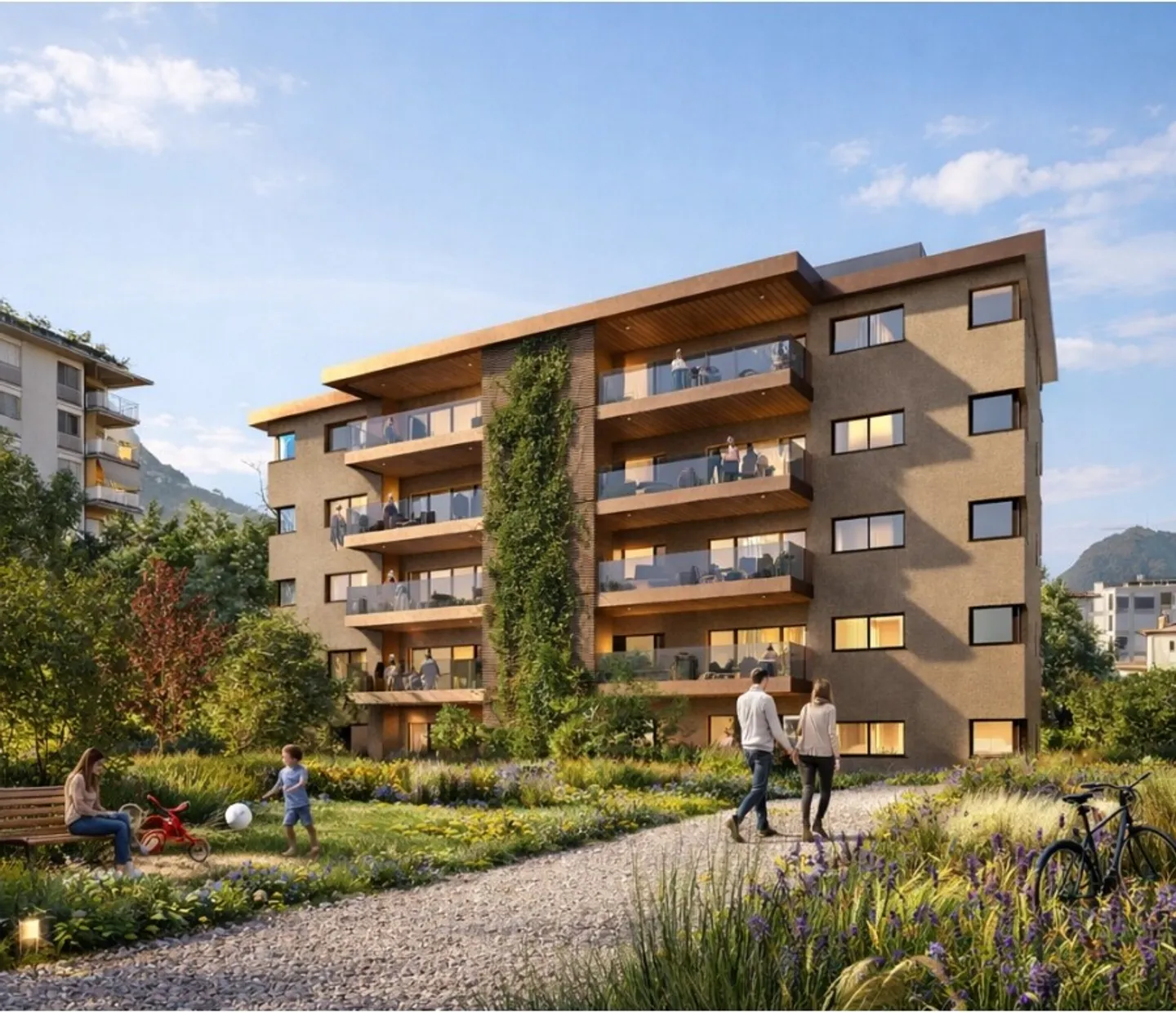 NOUVEAU 4.5 PIÈCES DE HAUT STANDING À PREGASSONA - Photo 4 sur 11