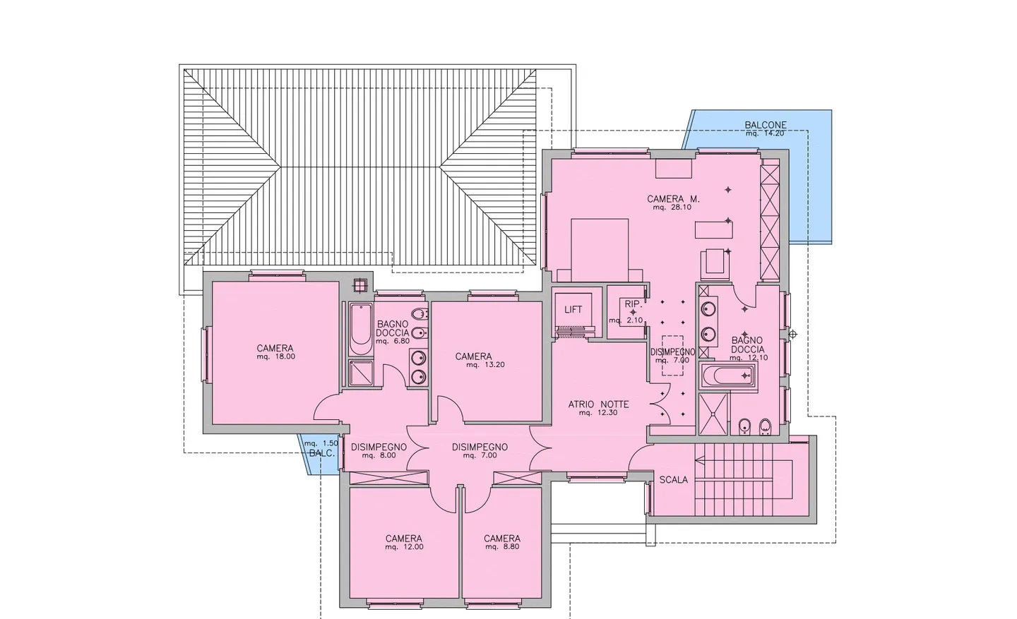 PRESTIGIÖSE VILLA MIT 9,5 ZIMMERN UND GROSSEM GRUNDSTÜCK IN VACALLO - Foto 12 von 13
