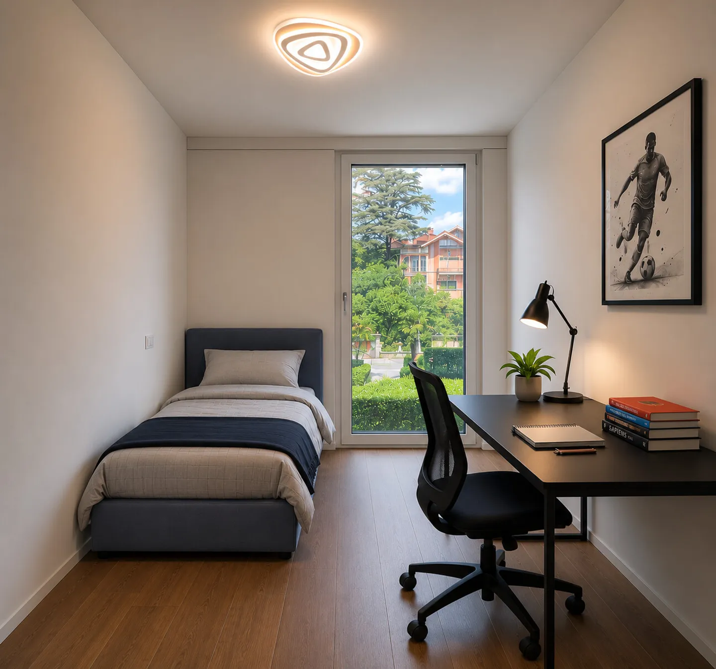 HELL 3.5 ZIMMER MIT TERRASSE UND SEEBLICK IN MASSAGNO - Foto 6 von 8