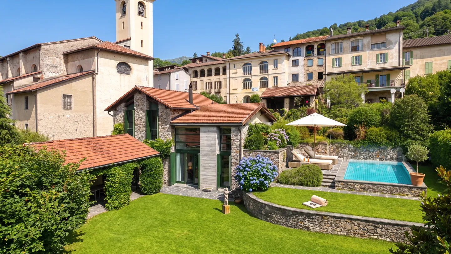 Ticinese House 6.5 Rooms with Garden and Pool in Curio - Photo 2 of 12
