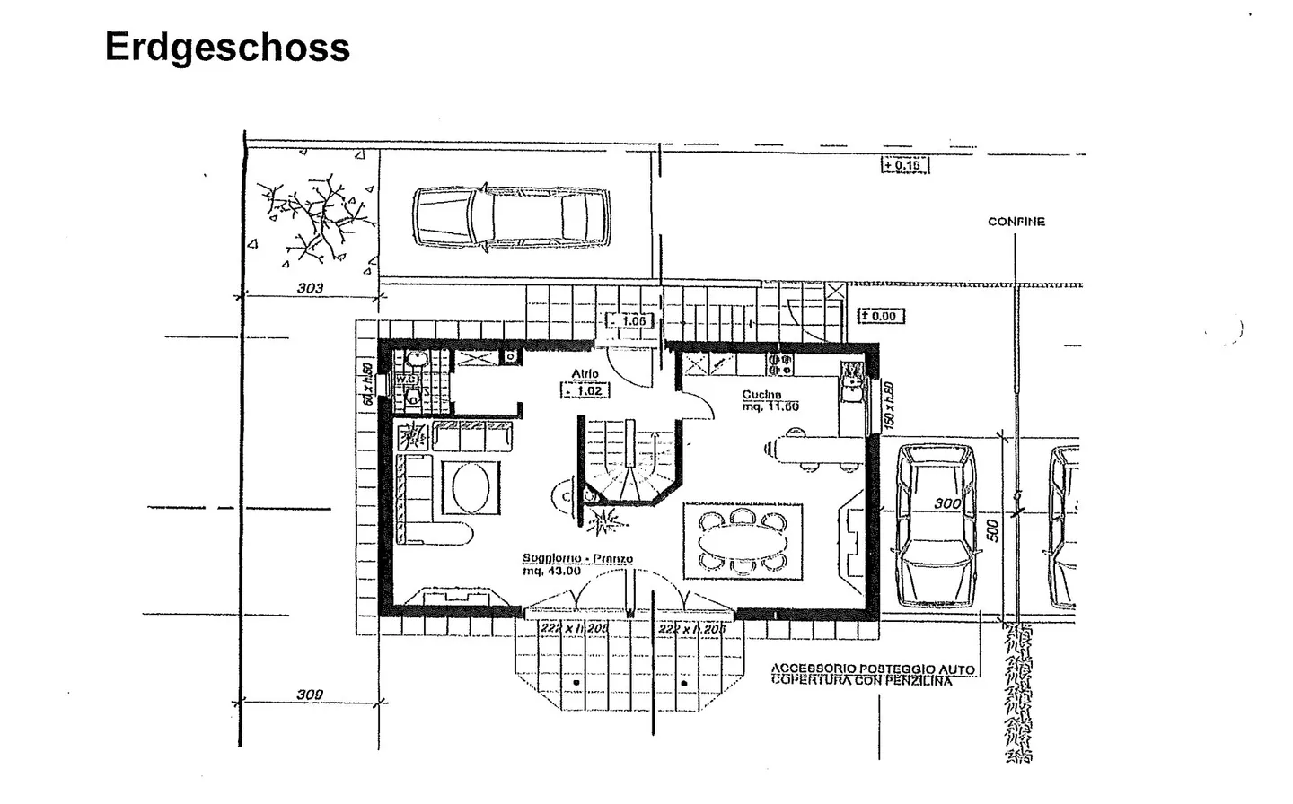 PRACHTVOLLE VILLA MIT 7,5 ZIMMERN UND PRIVATGARTEN IN MONTEGGIO - Foto 11 von 12