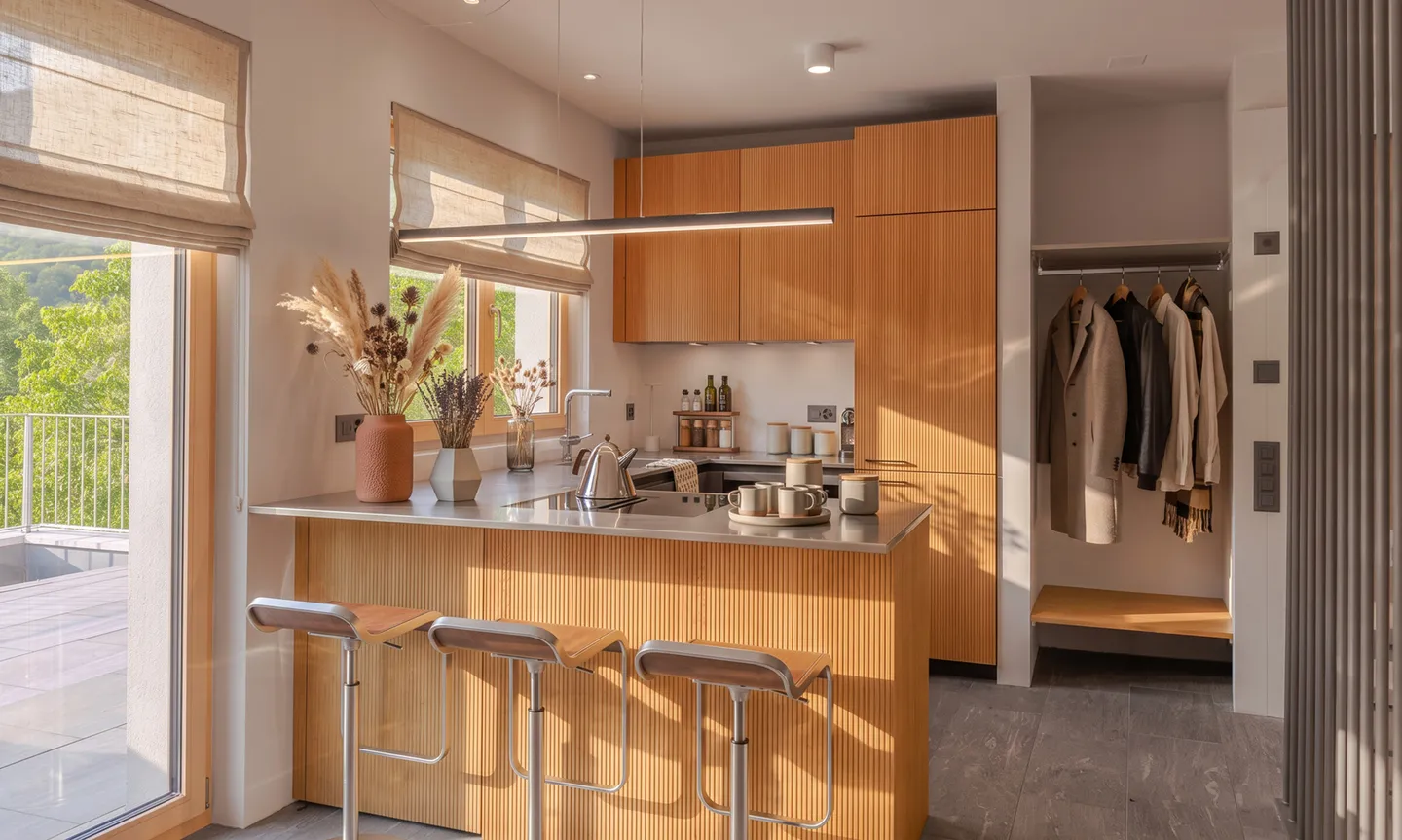 NOUVELLE MAISON DE 3.5 PIÈCES AVEC JARDIN ET DÉPENDANCE À BRENO - Photo 4 sur 9